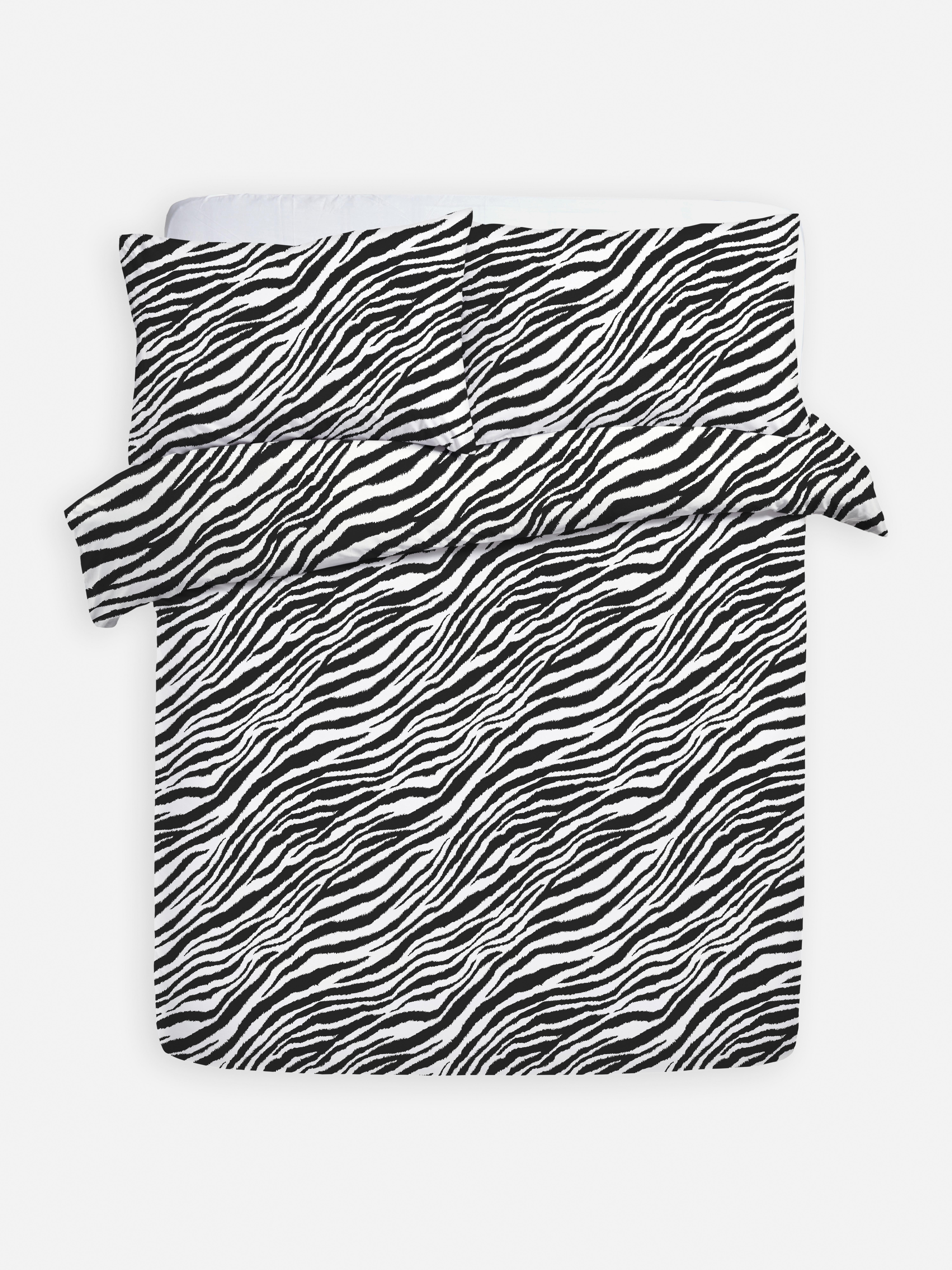Dekbedovertrekset met zebraprint