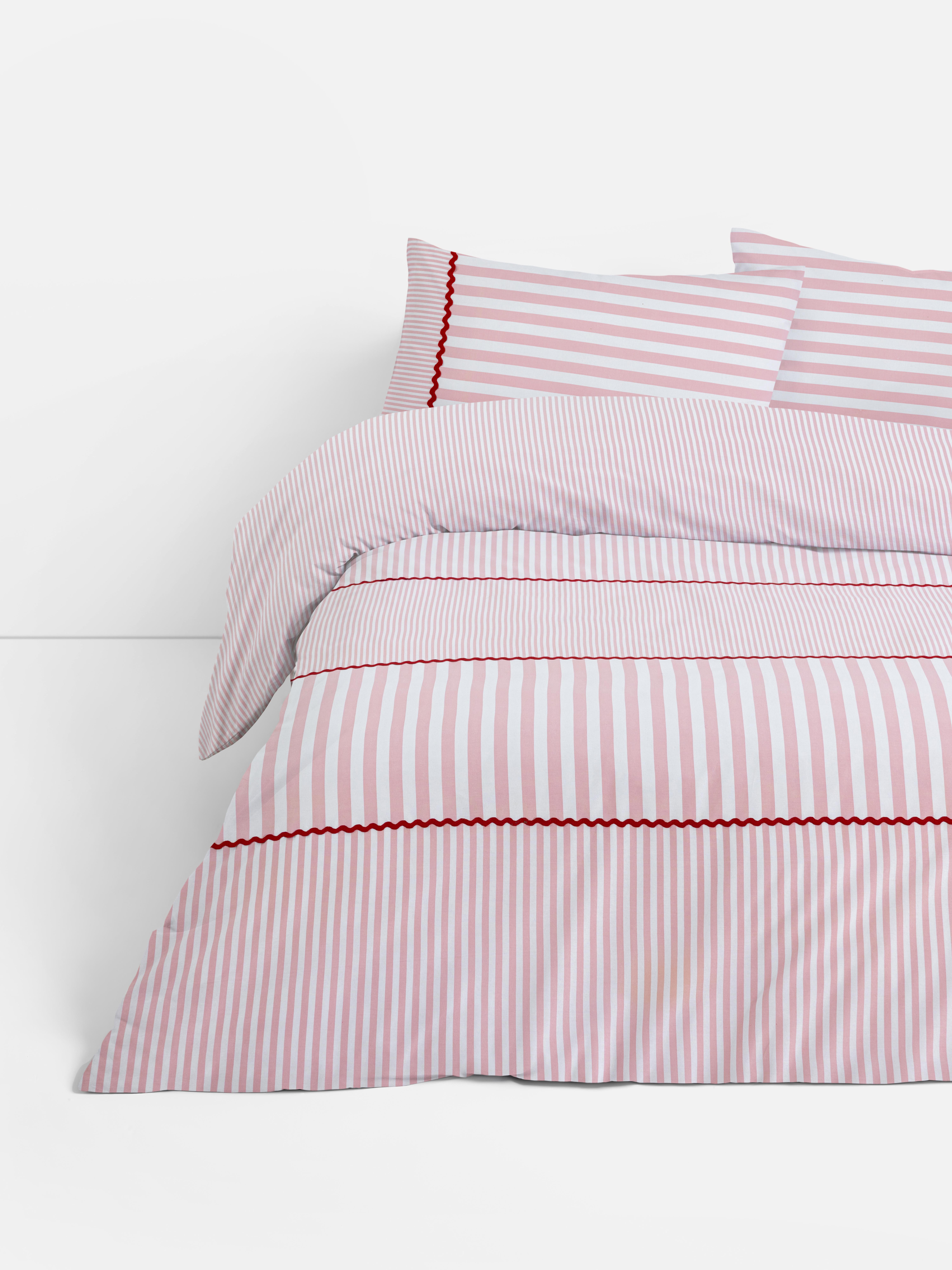Stripe Ric Rac Duvet Cover Set