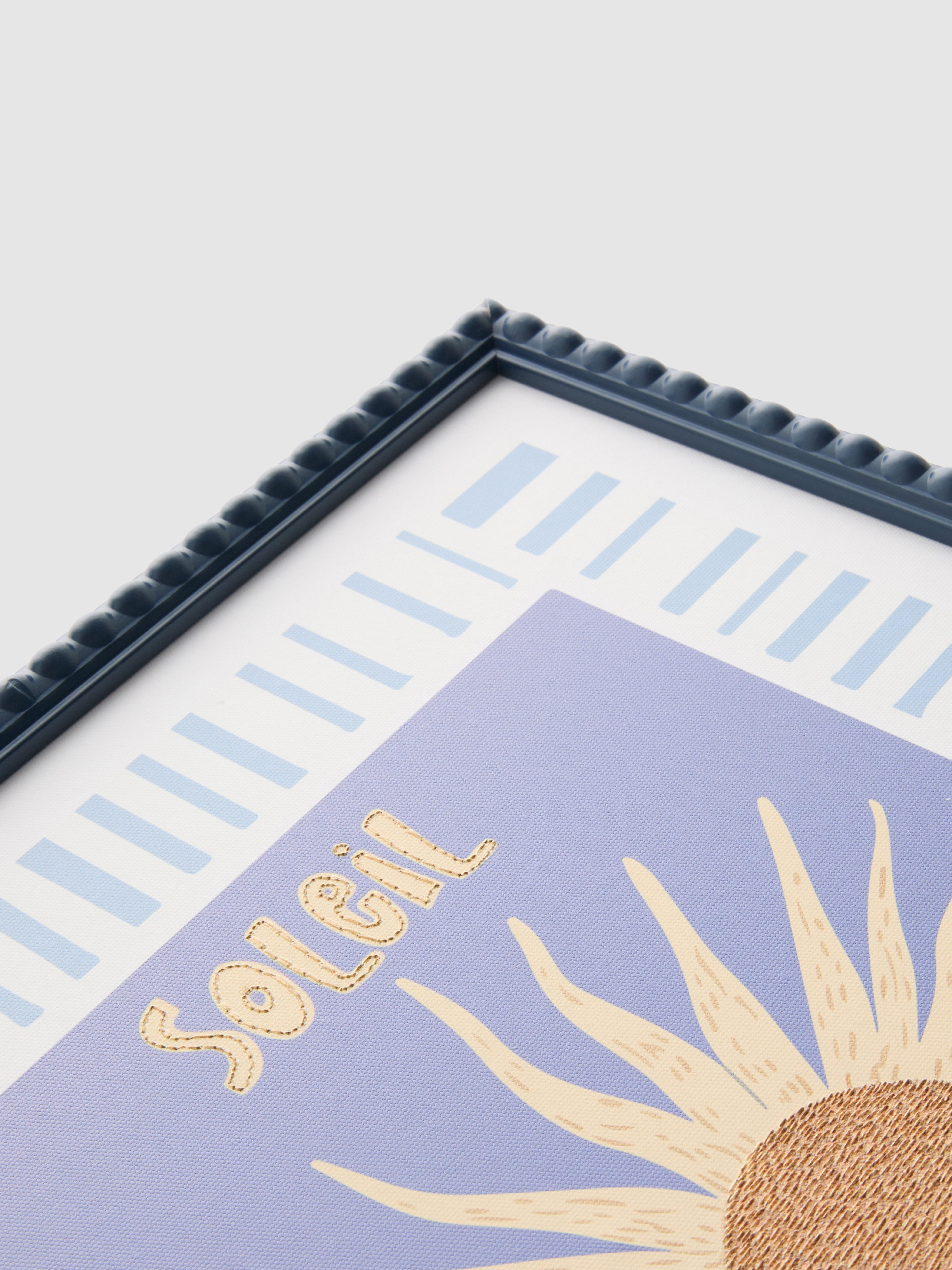 Gerahmtes Wandbild mit Sonnenmotiv