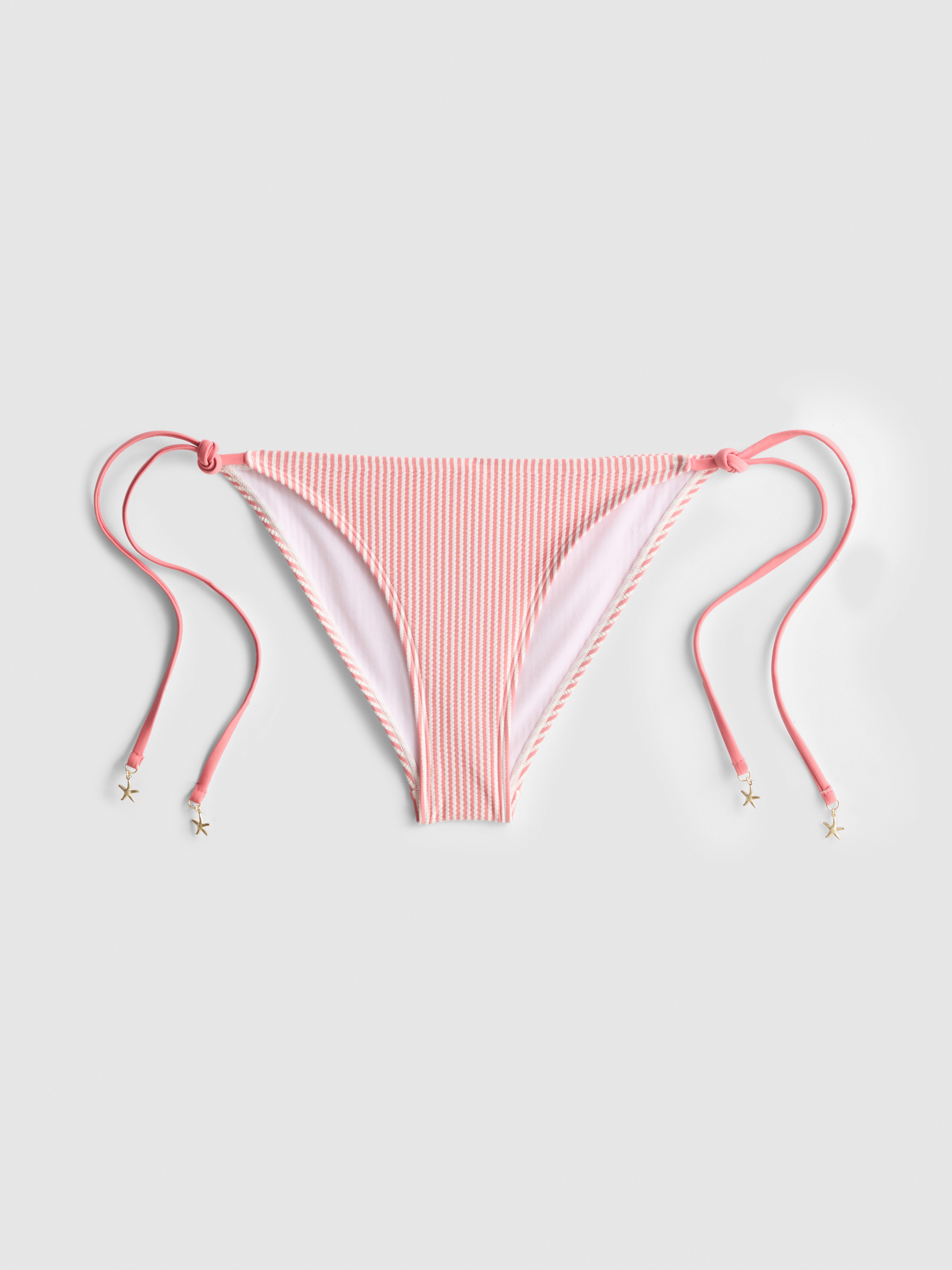 Striped Starfish Side-Tie Bikini Bottoms