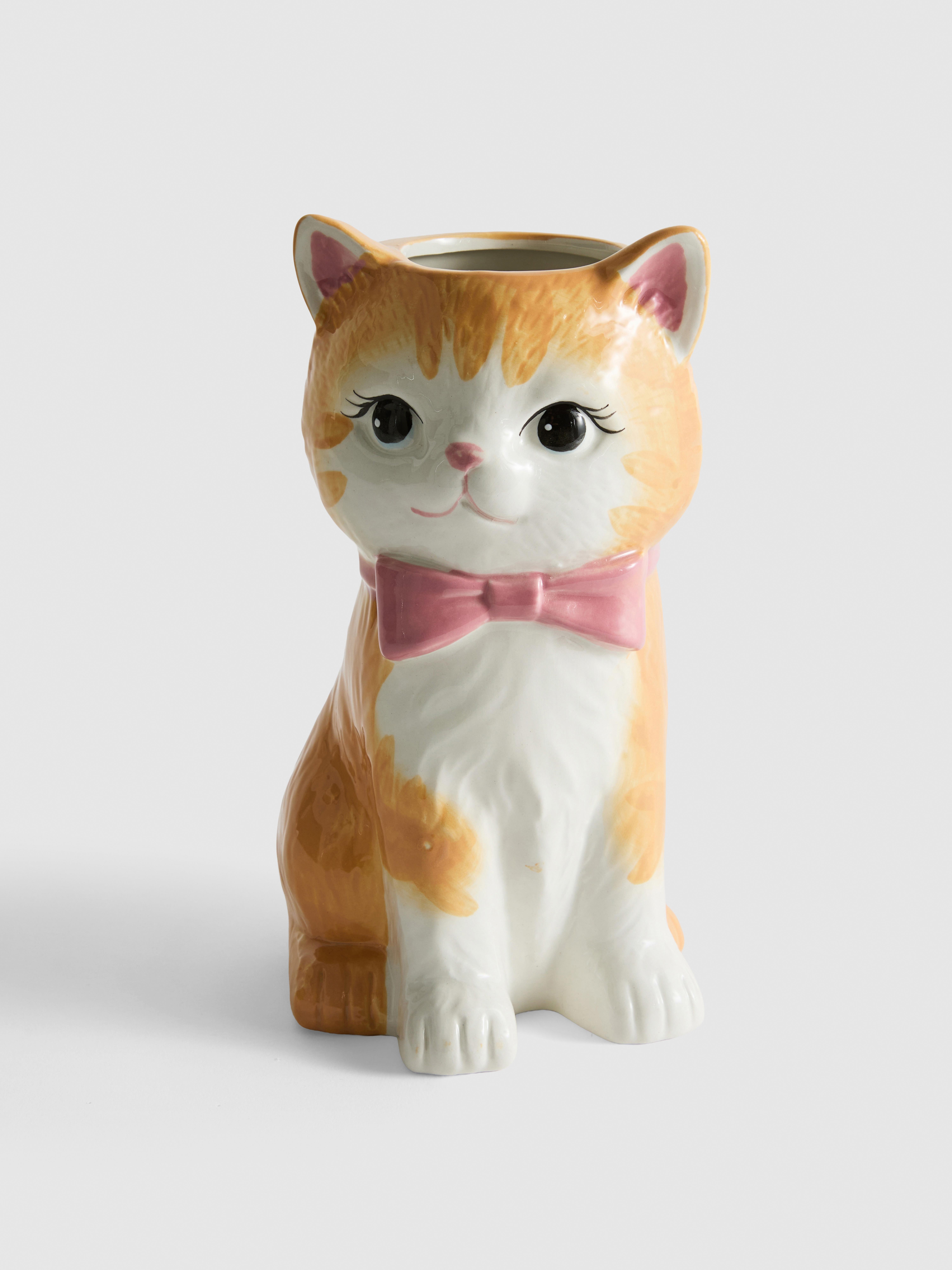 Jarrón con forma de gato