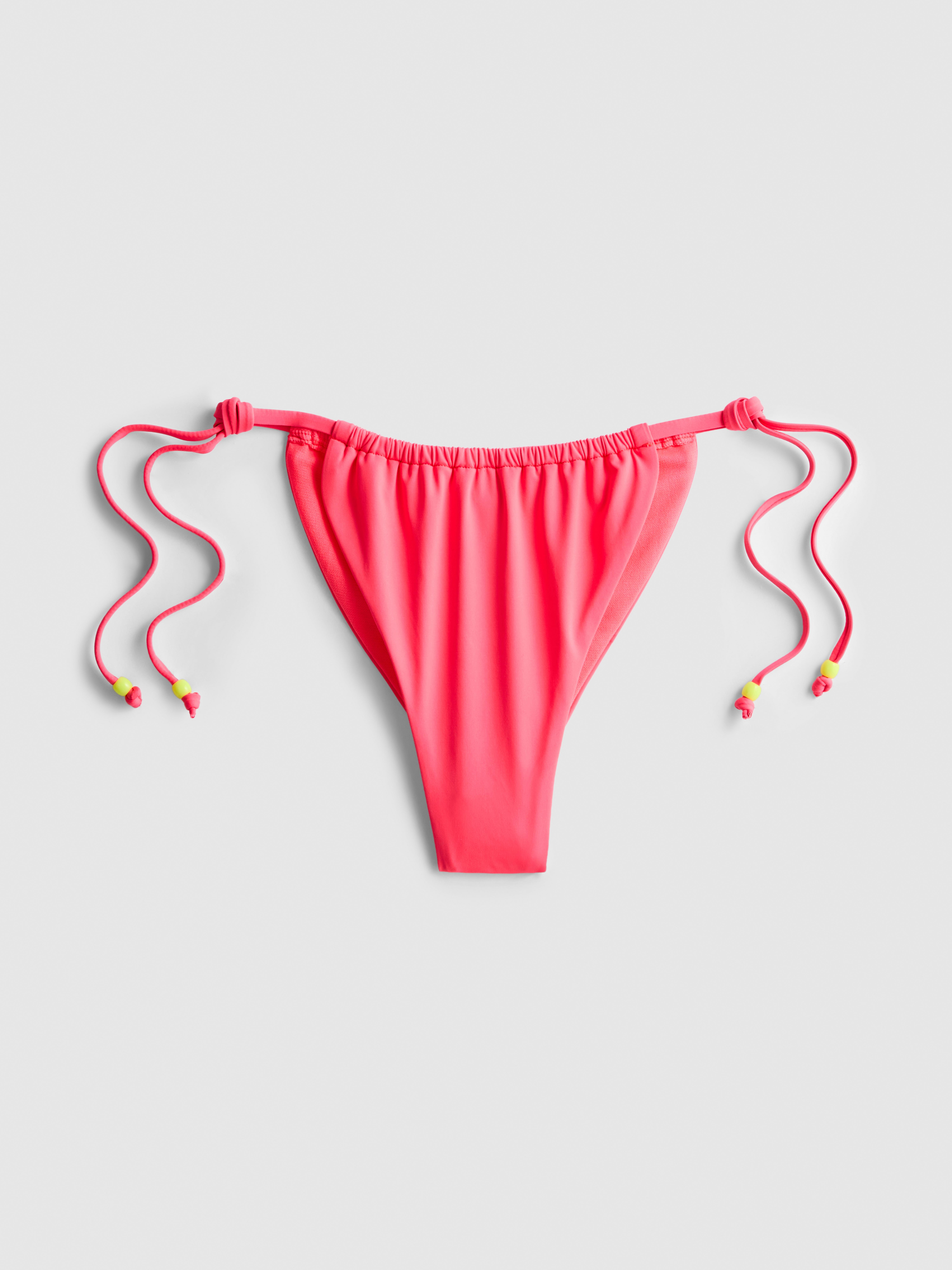 Neon Flower Side-Tie Bikini Bottoms