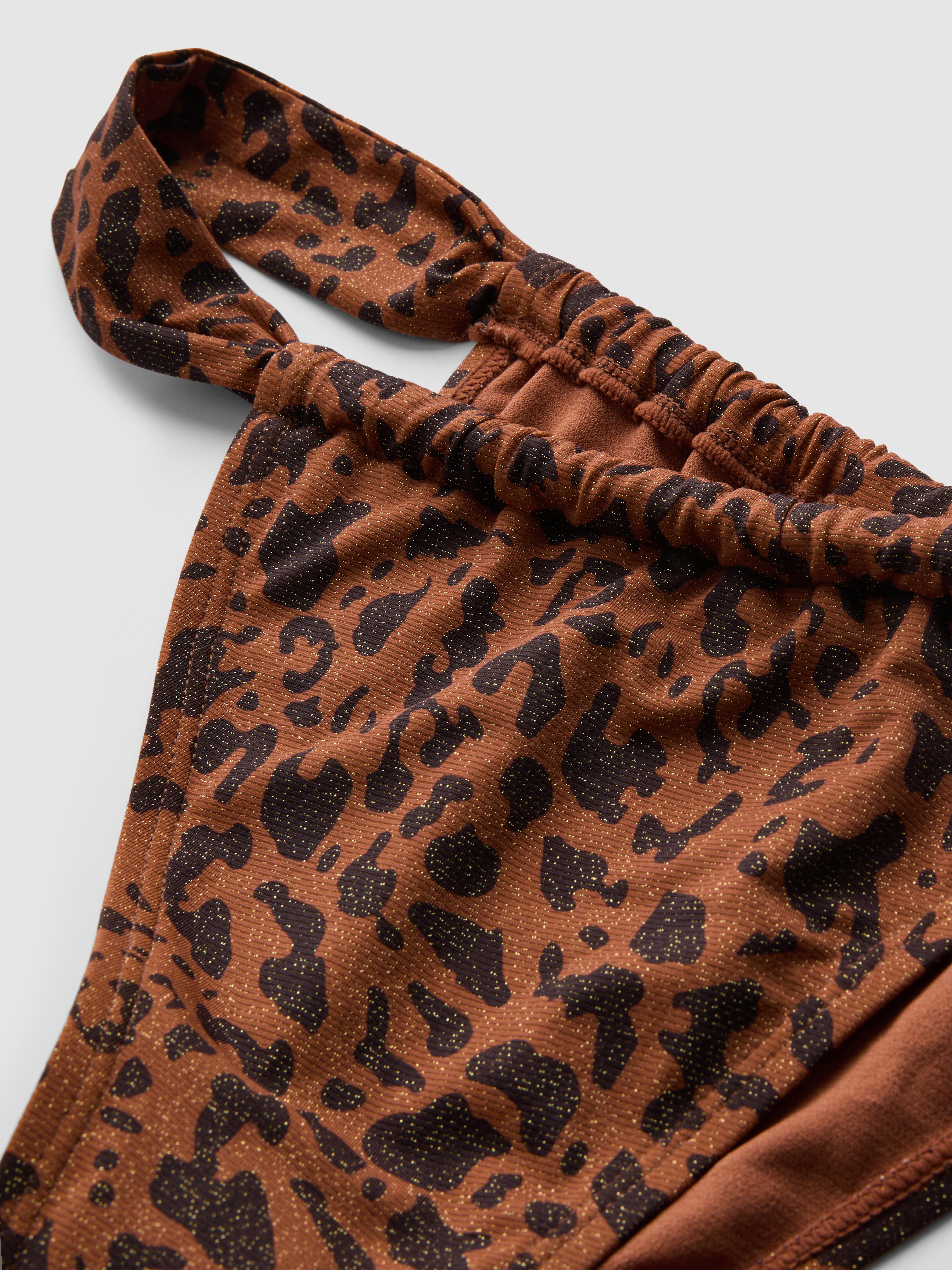 Paula Echevarría Leopard Sparkle Bikini Bottoms