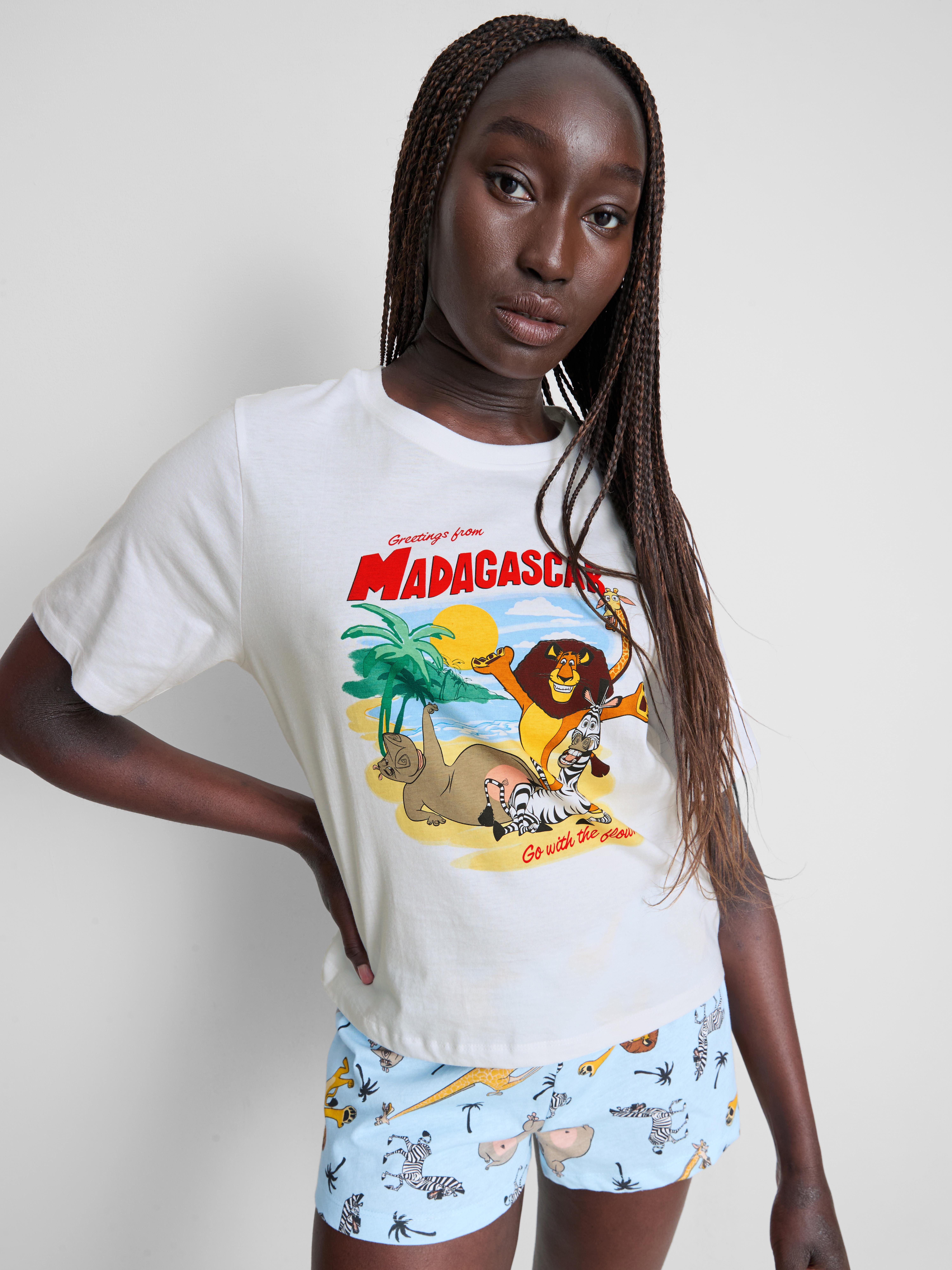 Madagascar Cotton Printed Shorty Pajamas