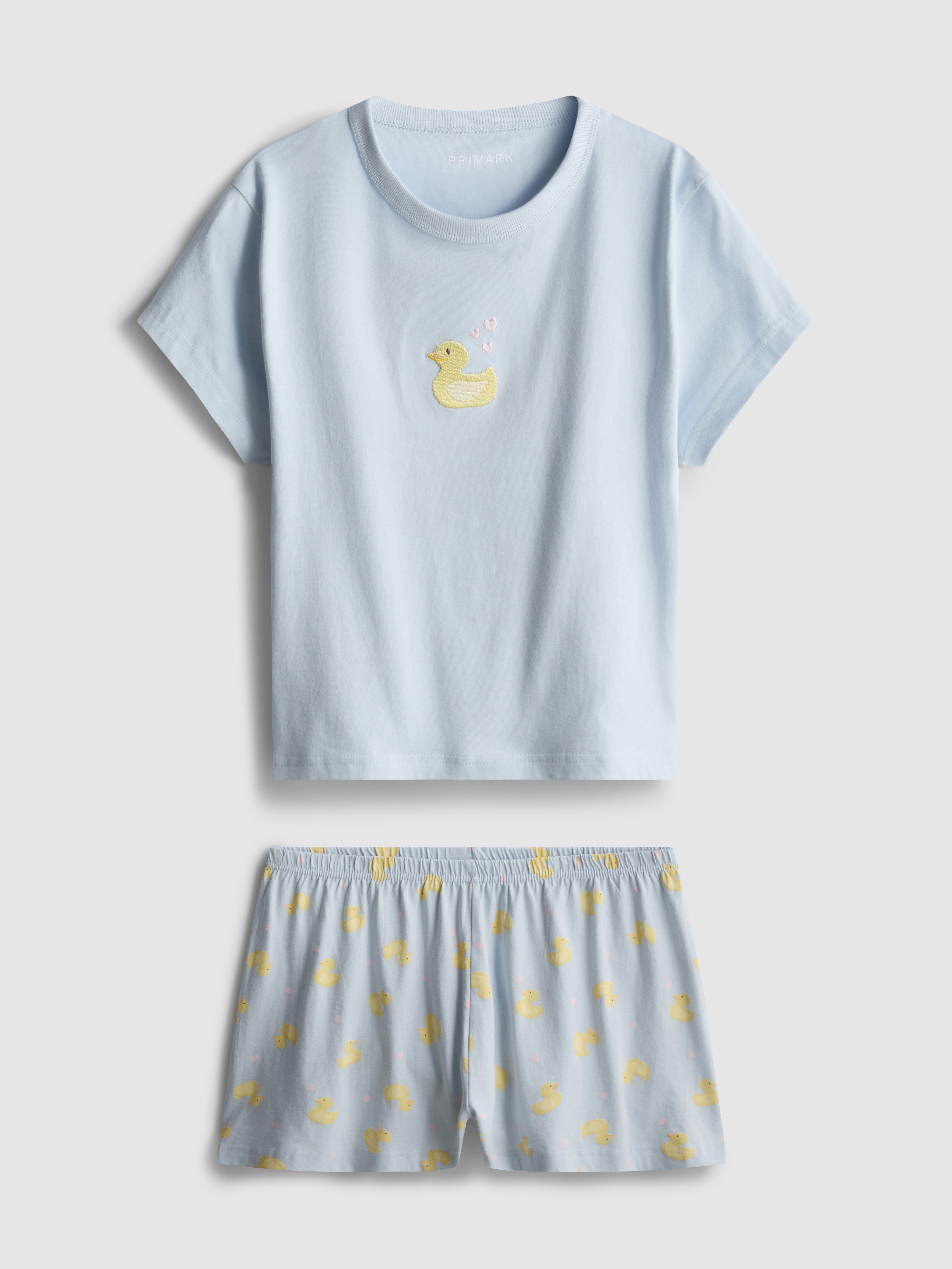 Cotton Rich Printed Shorty Pyjamas