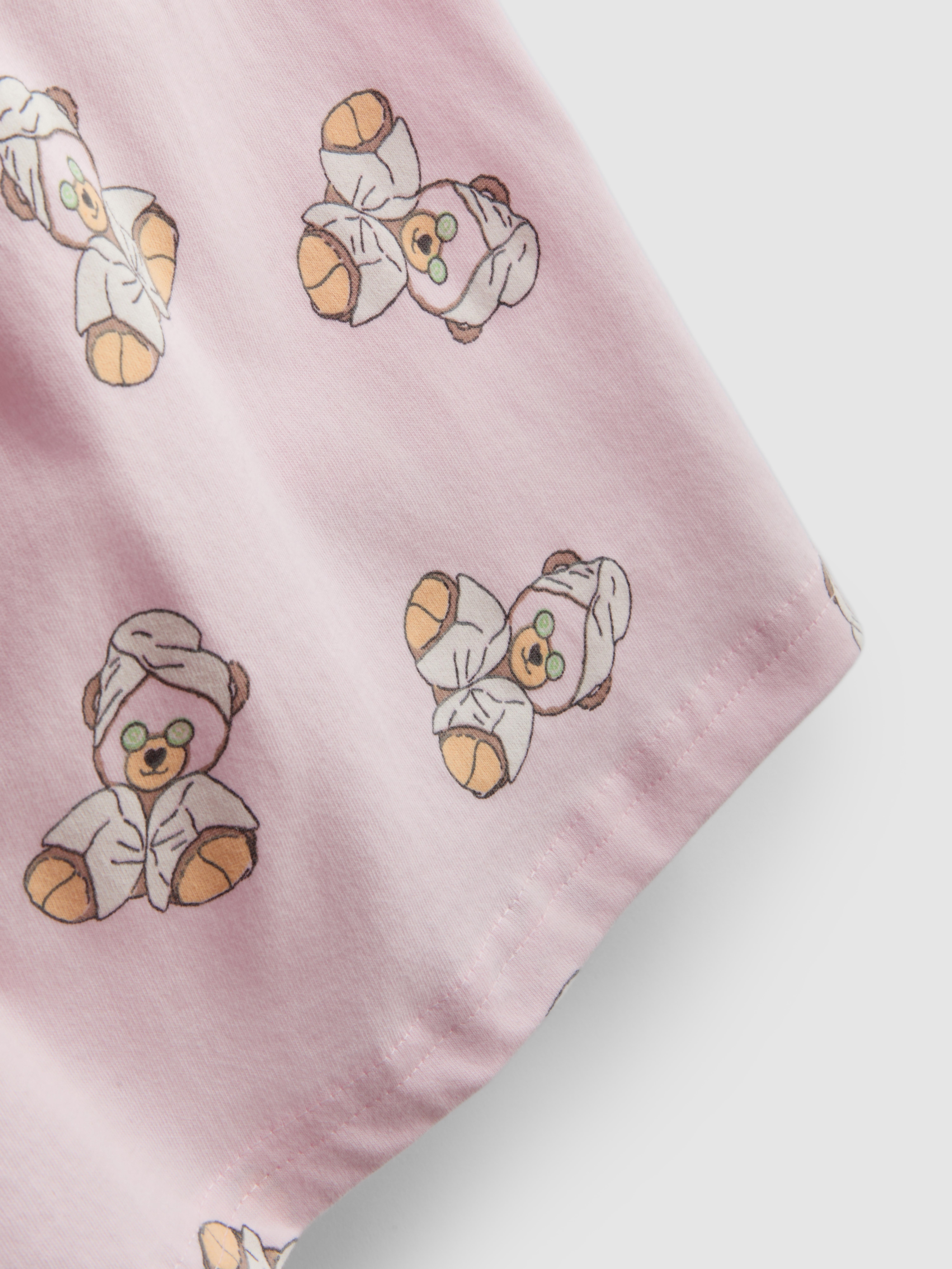 Katoenrijke korte pyjama met print