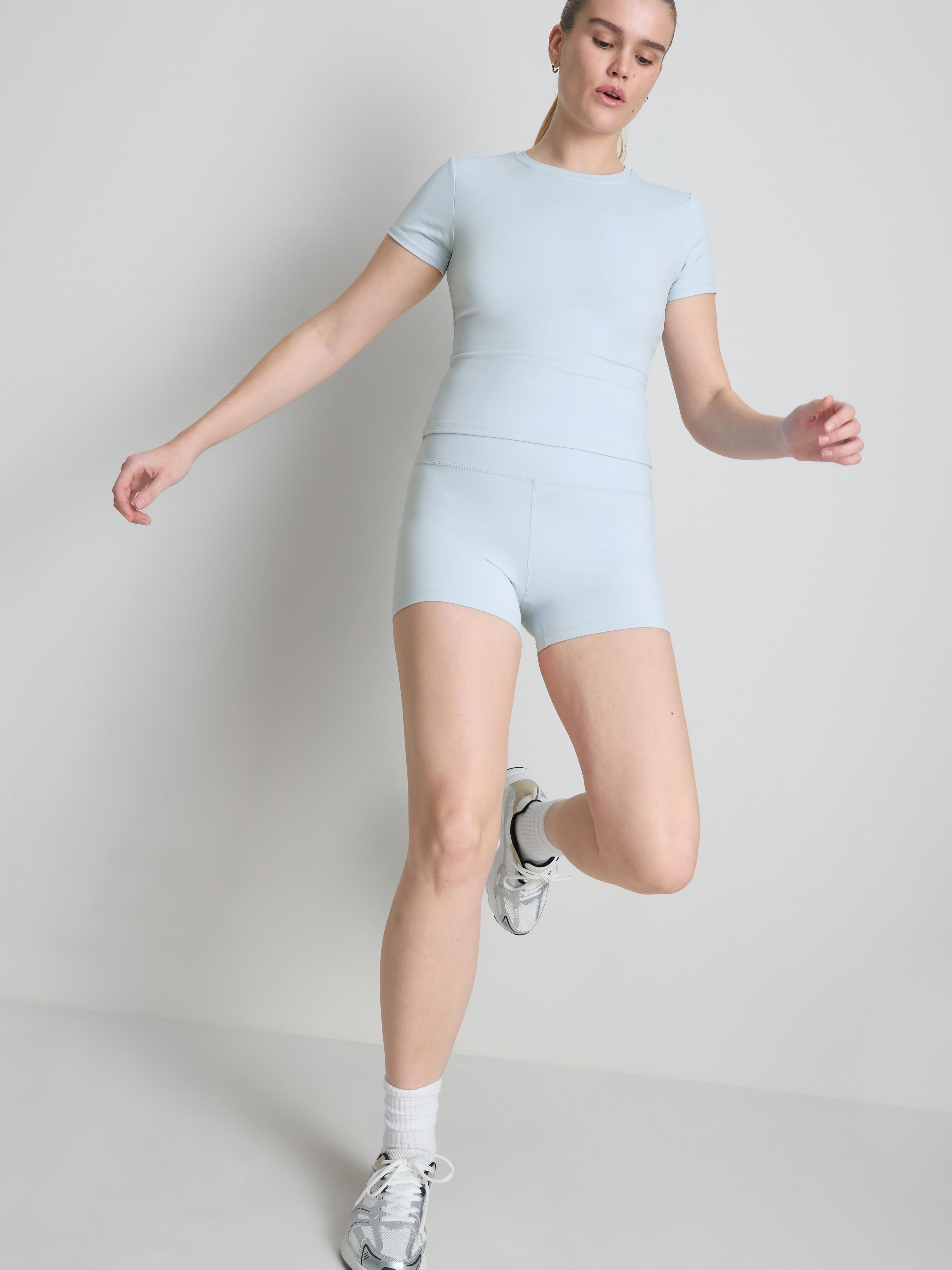 Buttery Soft Micro Active Shorts Mid Blue
