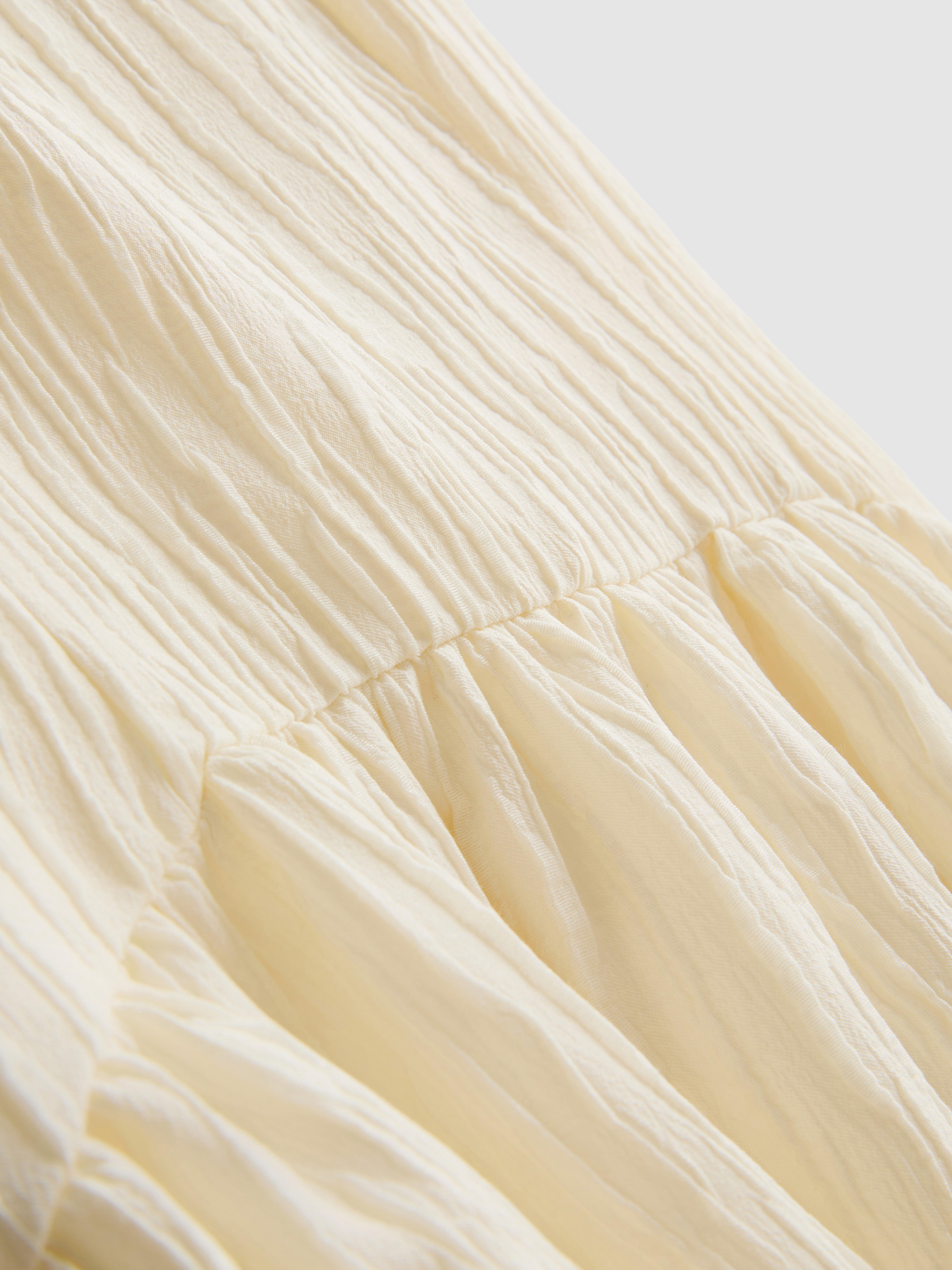 Textured Corset Midi Dress