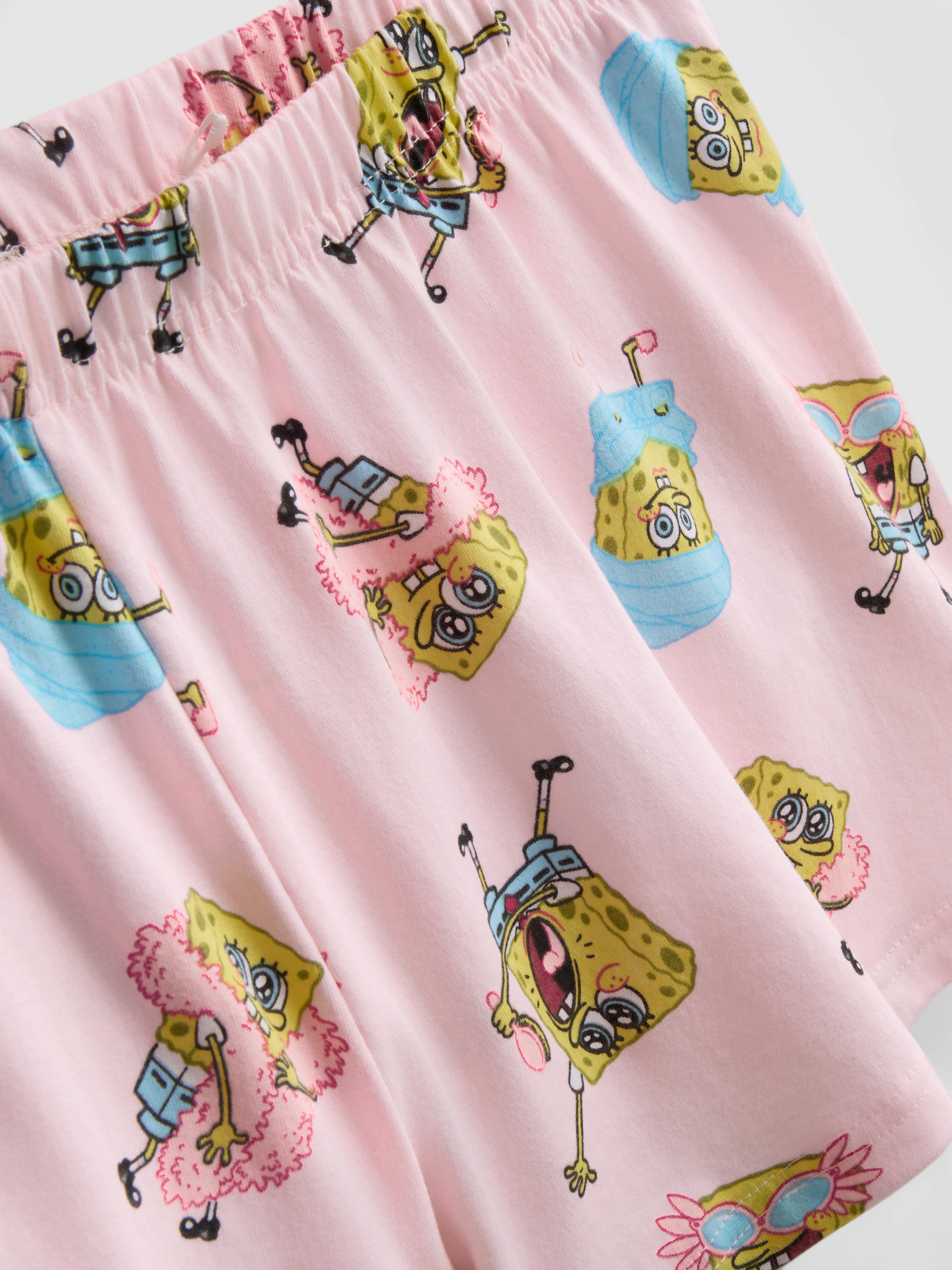 SpongeBob SquarePants Graphic Shorty Pajamas