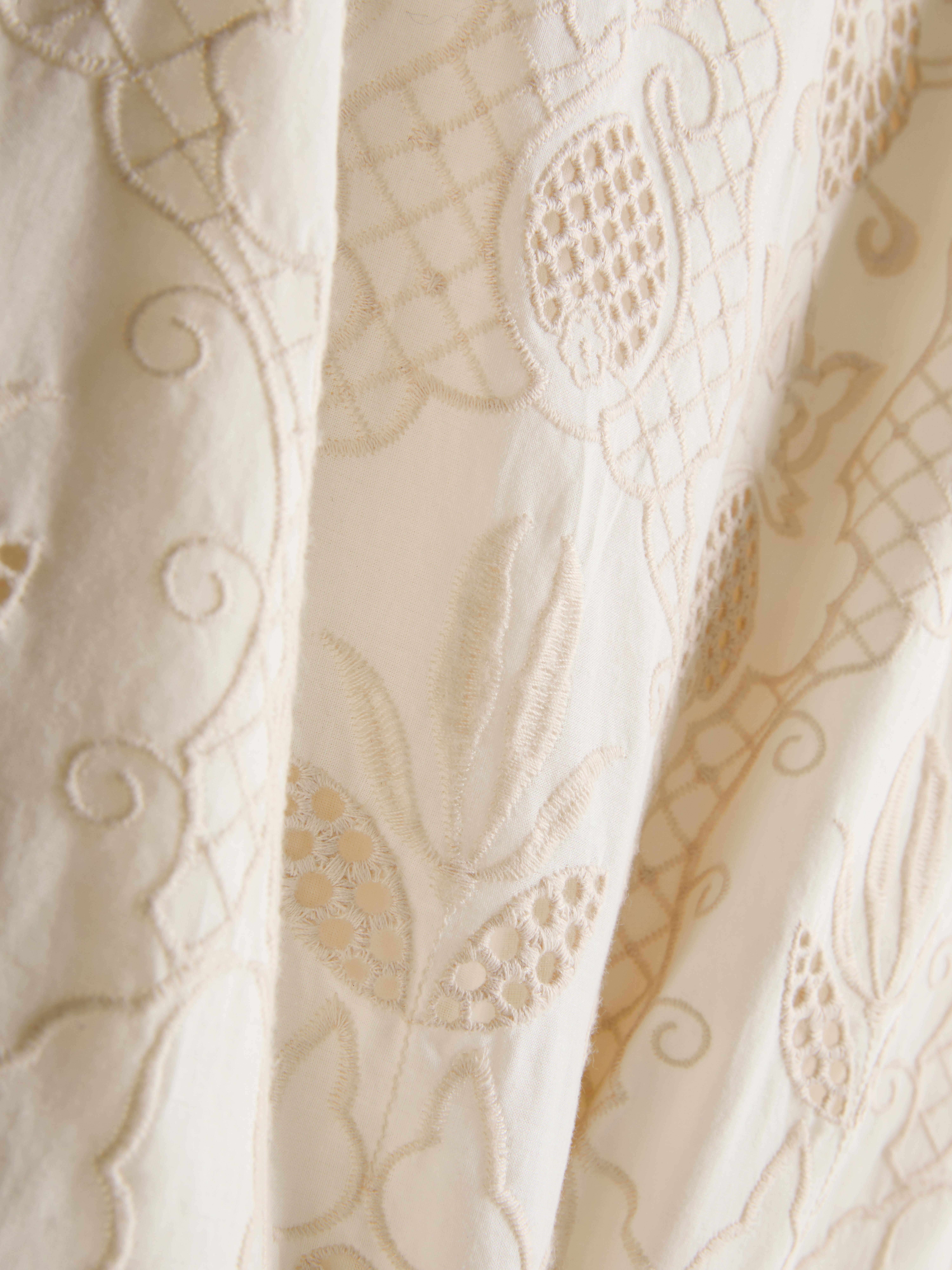 The Edit Cotton Broderie Tank Top