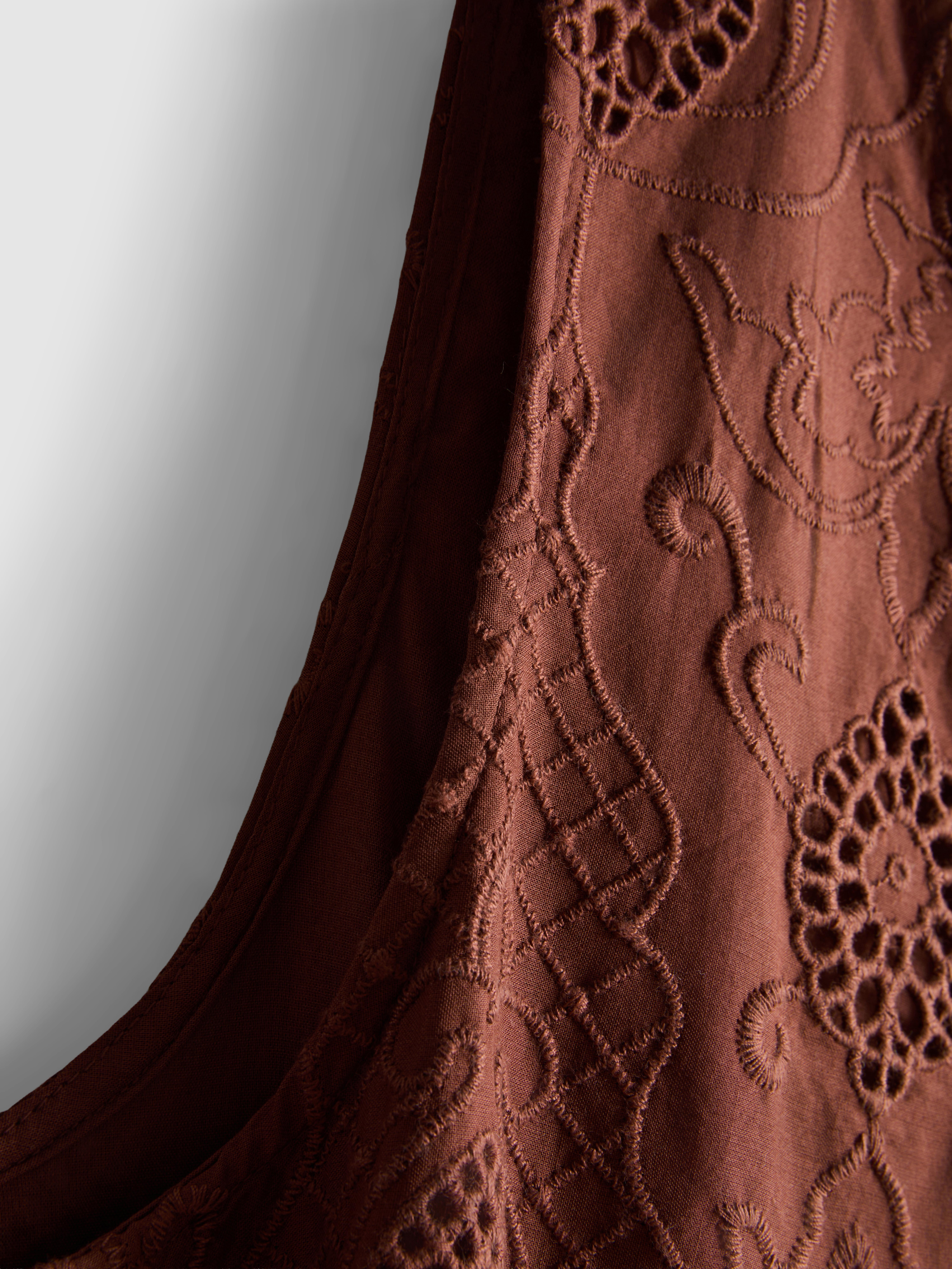 The Edit Cotton Broderie Tank Top