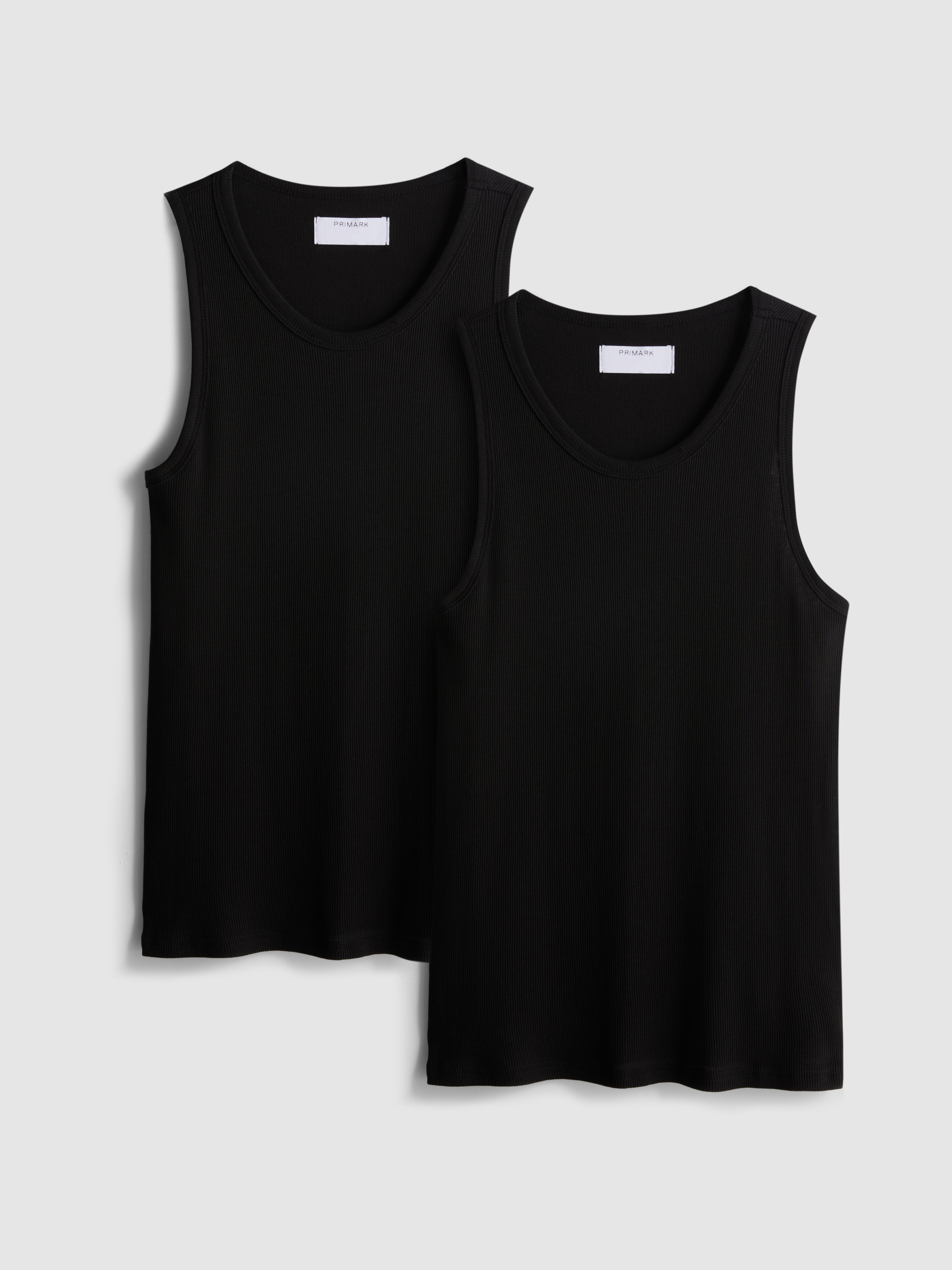 2pk Ribbed Vest Tops
