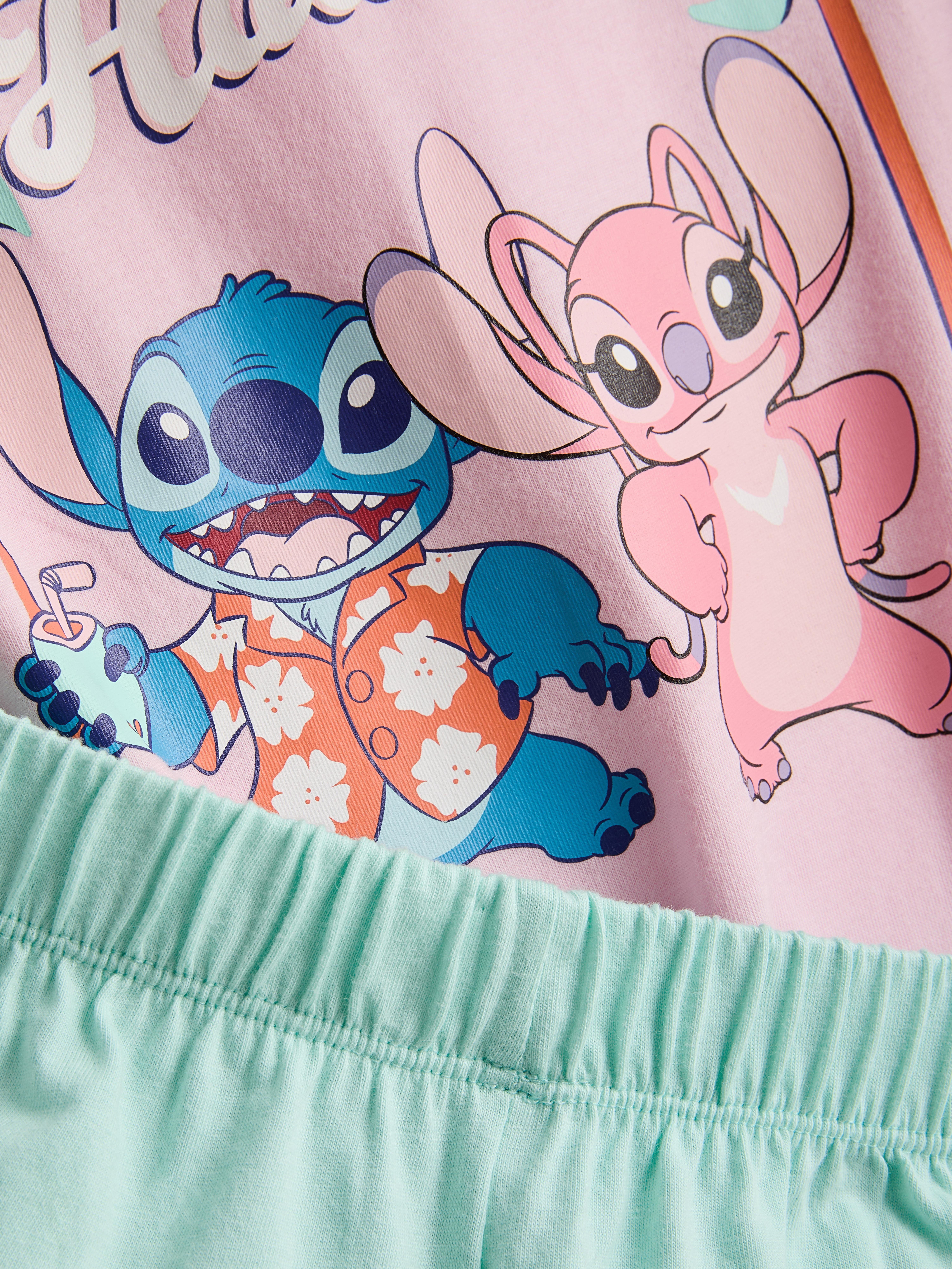 5-15 anni | 2 pigiami corti squadrati Stitch Disney