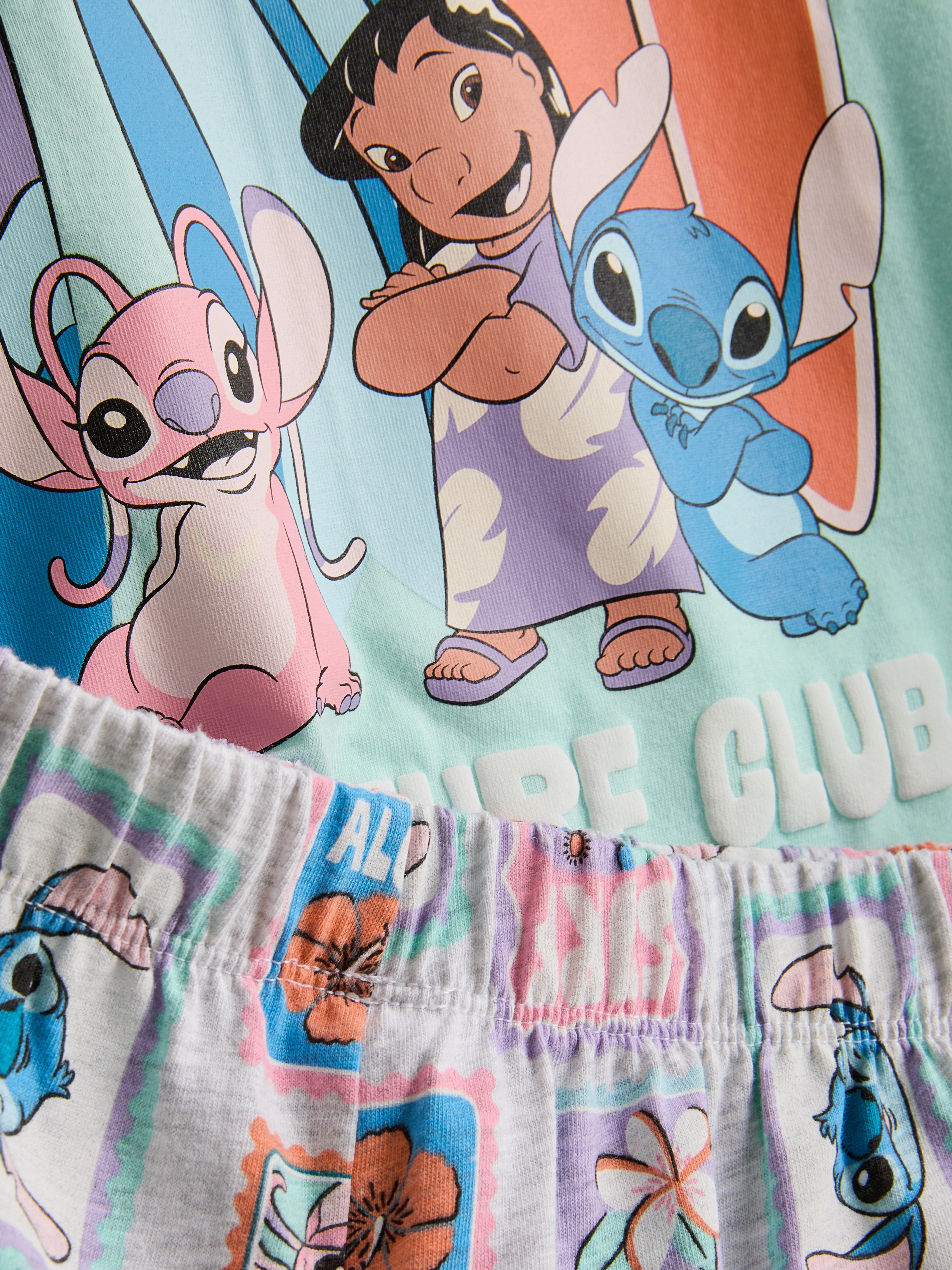 5-15 anni | 2 pigiami corti squadrati Stitch Disney
