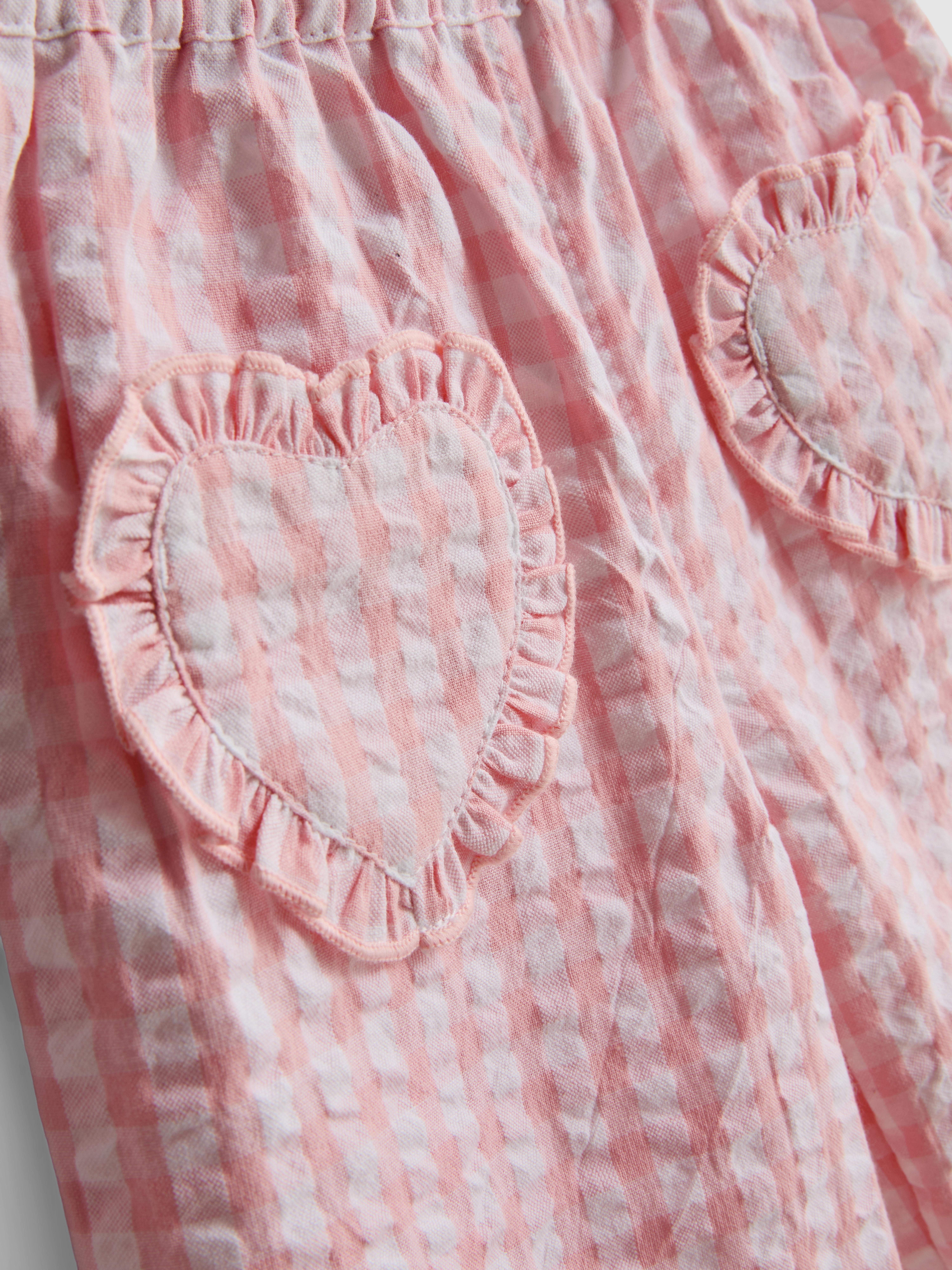 0-36mths | Heart Pocket T-Shirt And Pants Set