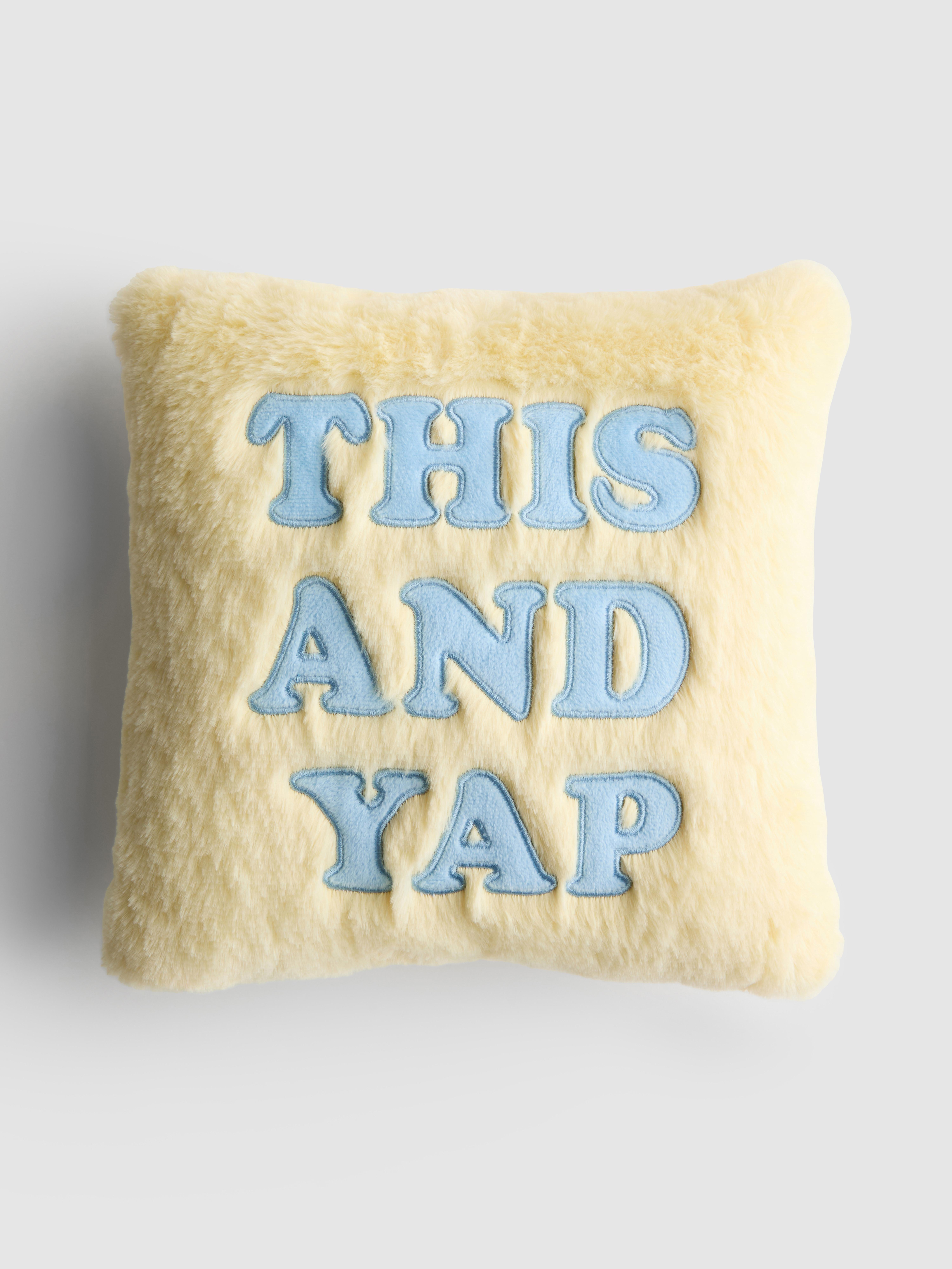 This And Yap Fluffy Square Cushion