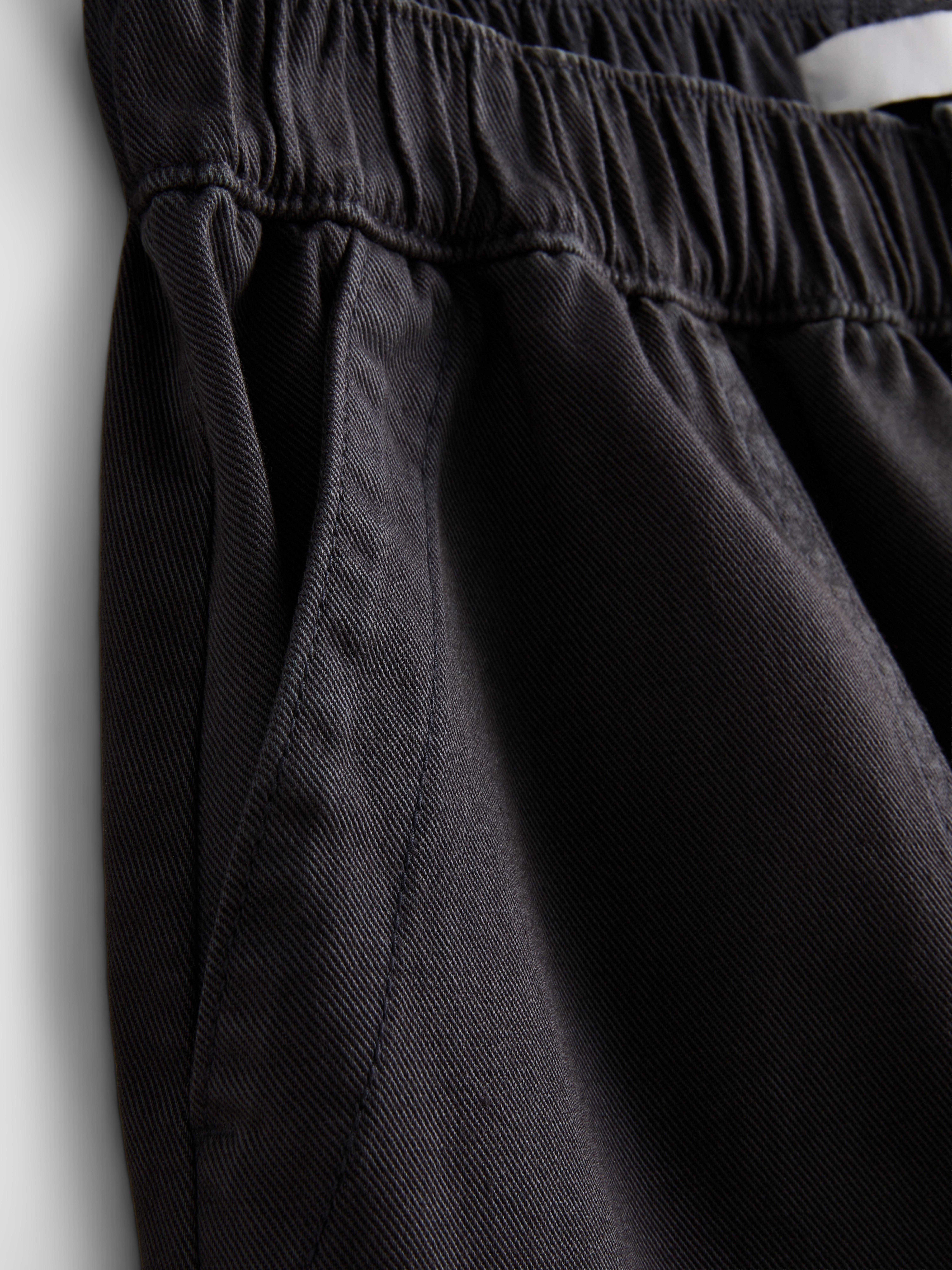 Cotton Denim Utility Shorts