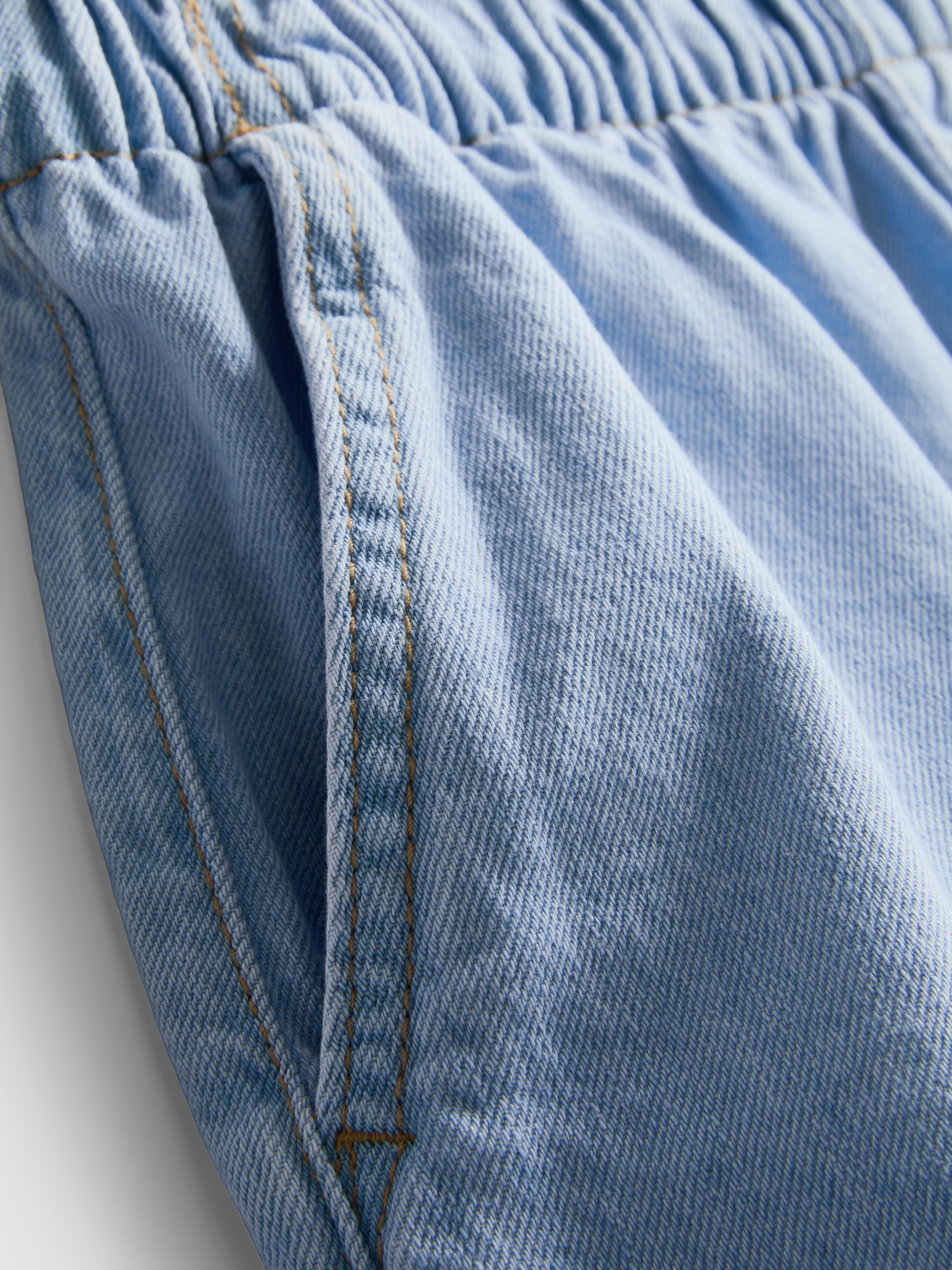 Cotton Denim Runner Shorts