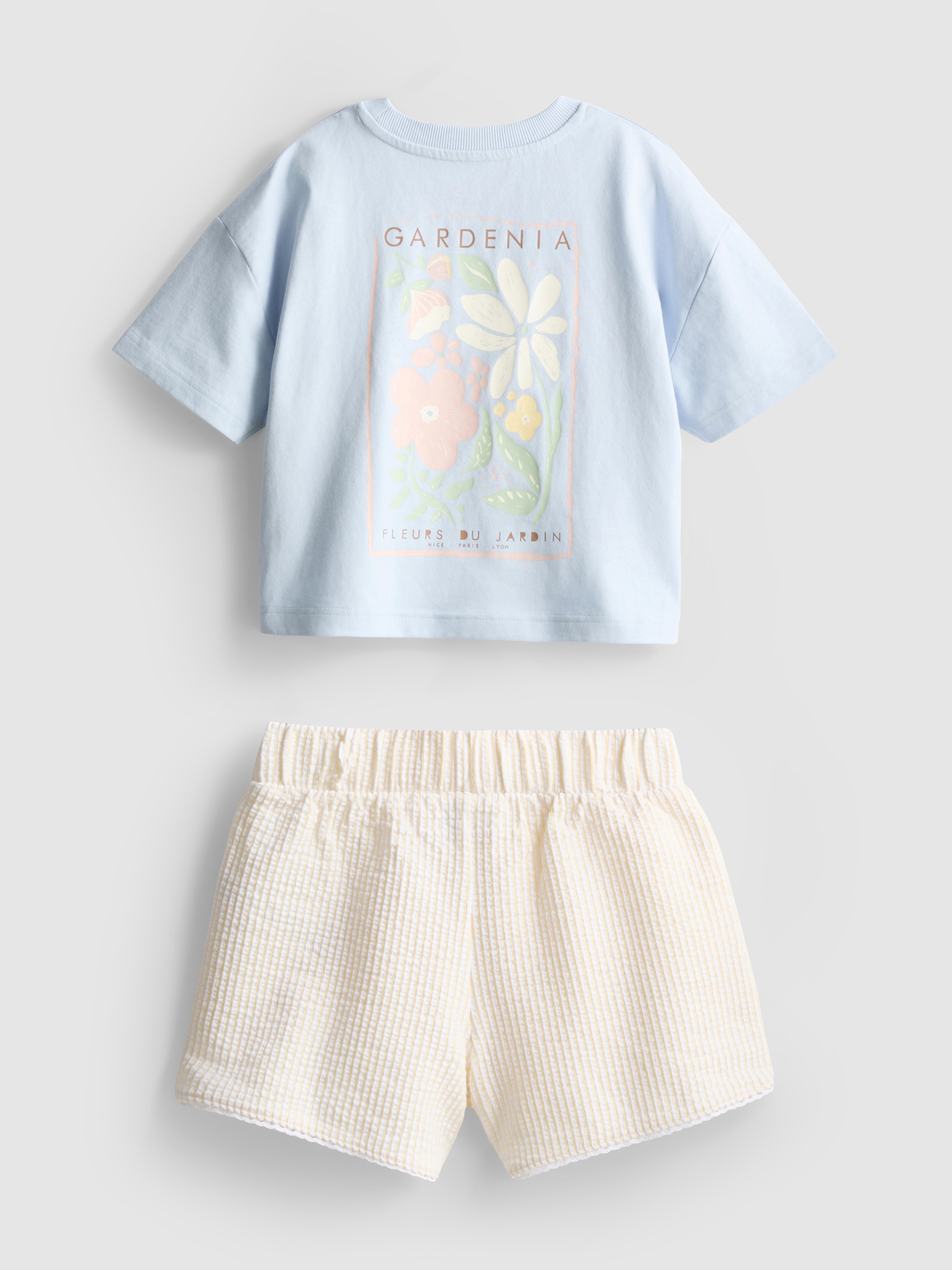 1,5-8 anni | Maglietta e pantaloncini mercato fiori