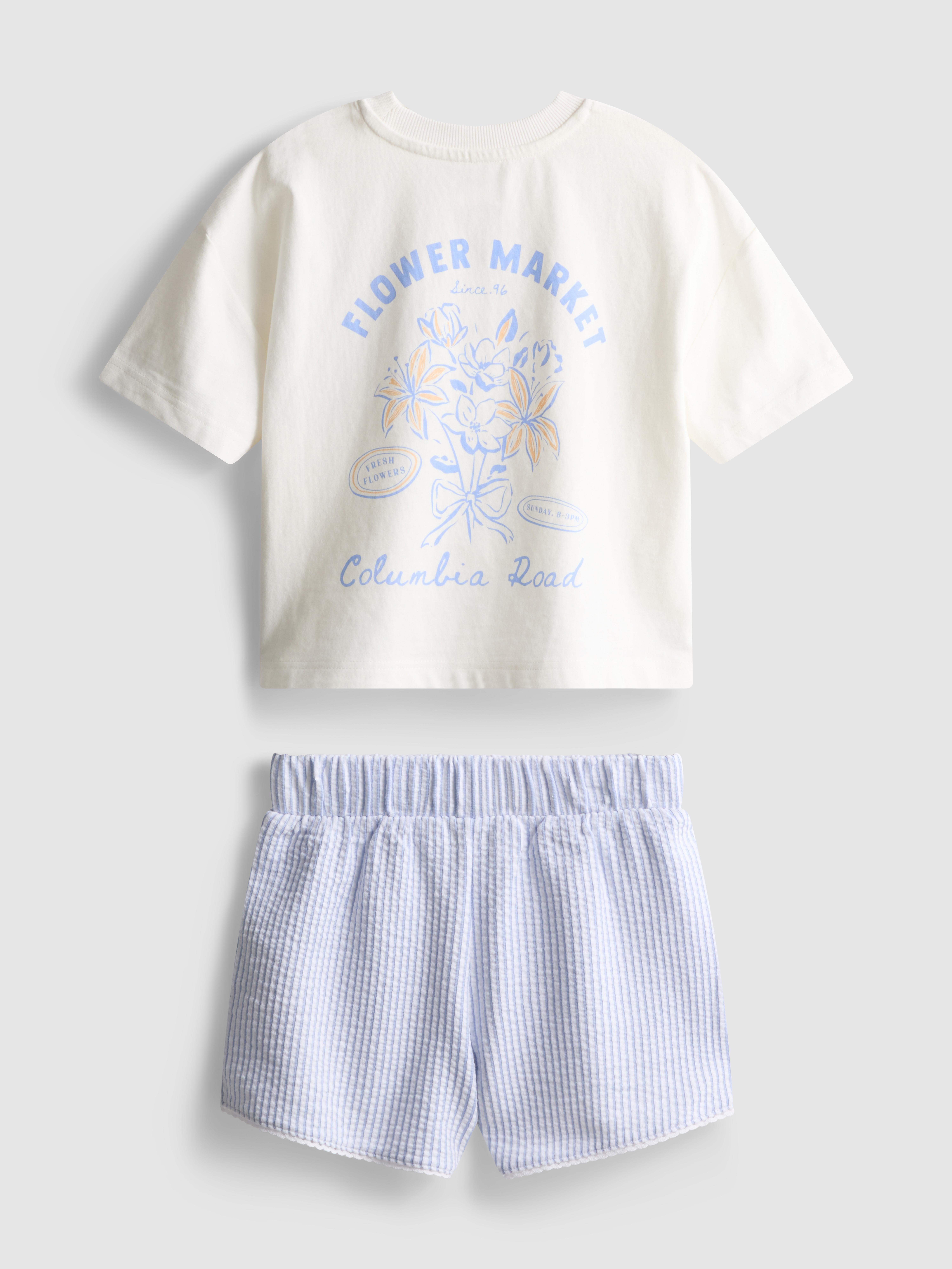 1,5–8 Jahre | „Flower Market“ T-Shirt und Shorts im Set
