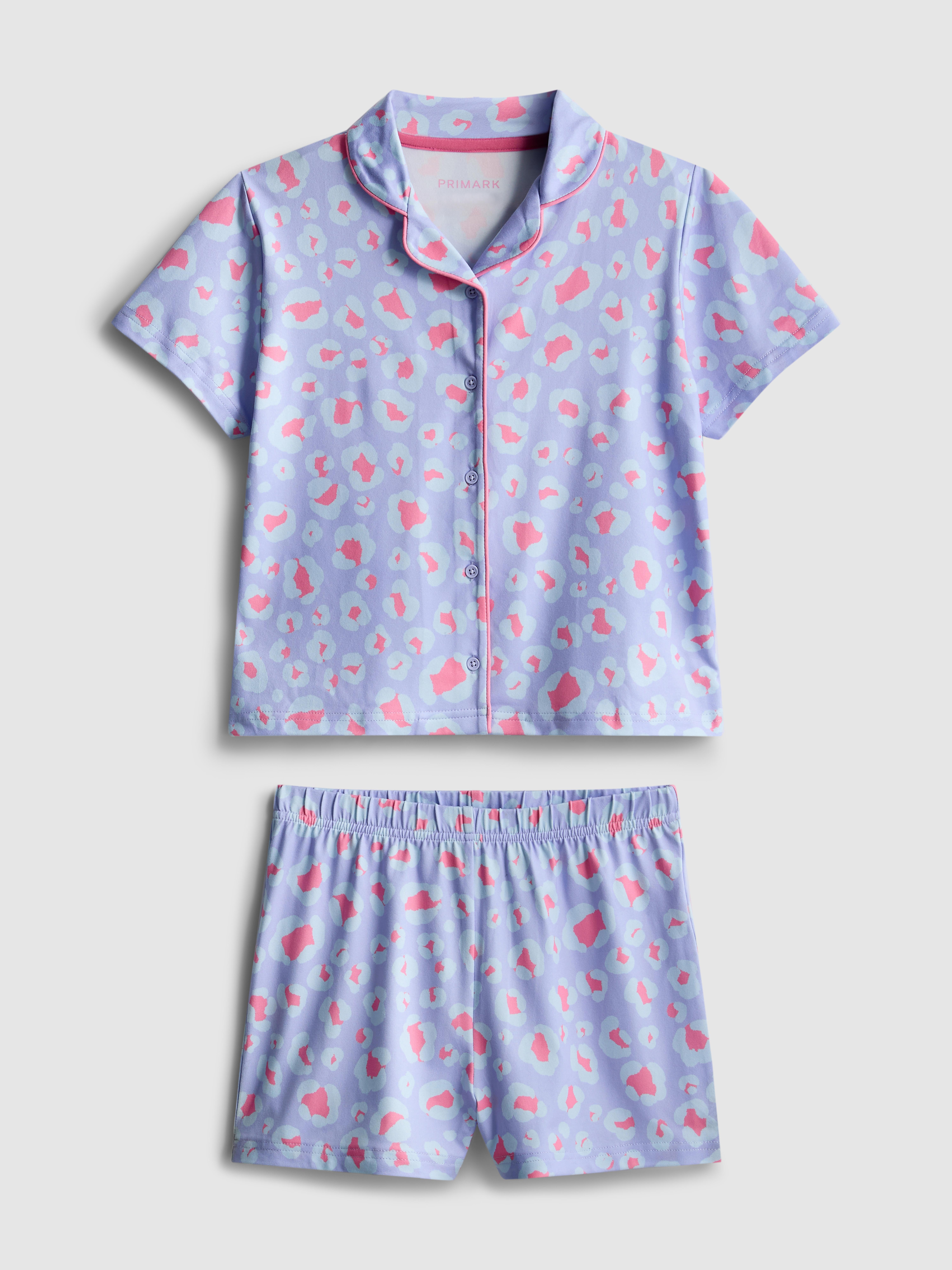 7–15 Jahre | Kurzer Schlafanzug mit Animalprint