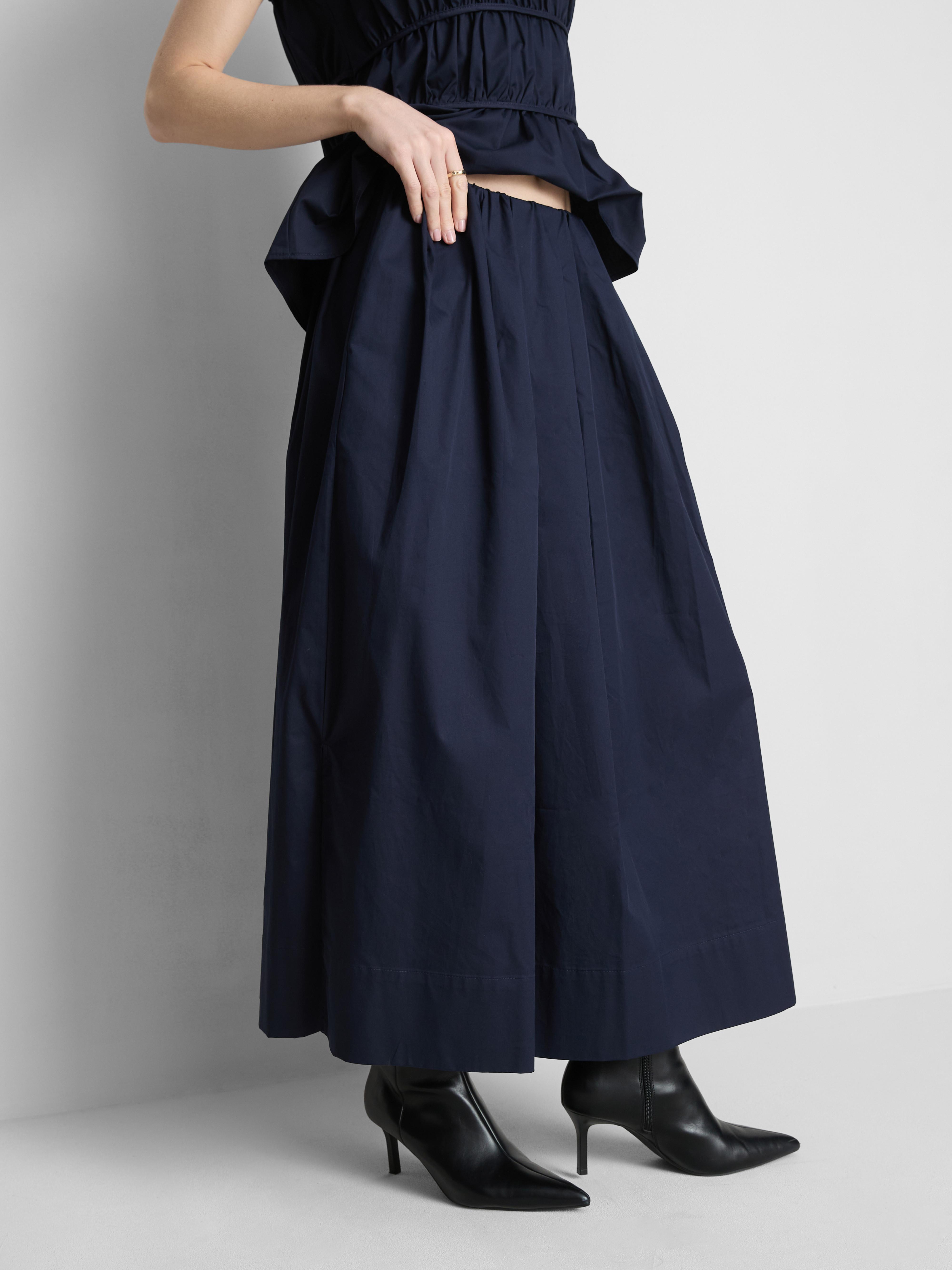 The Edit Cotton Circle Midi Skirt