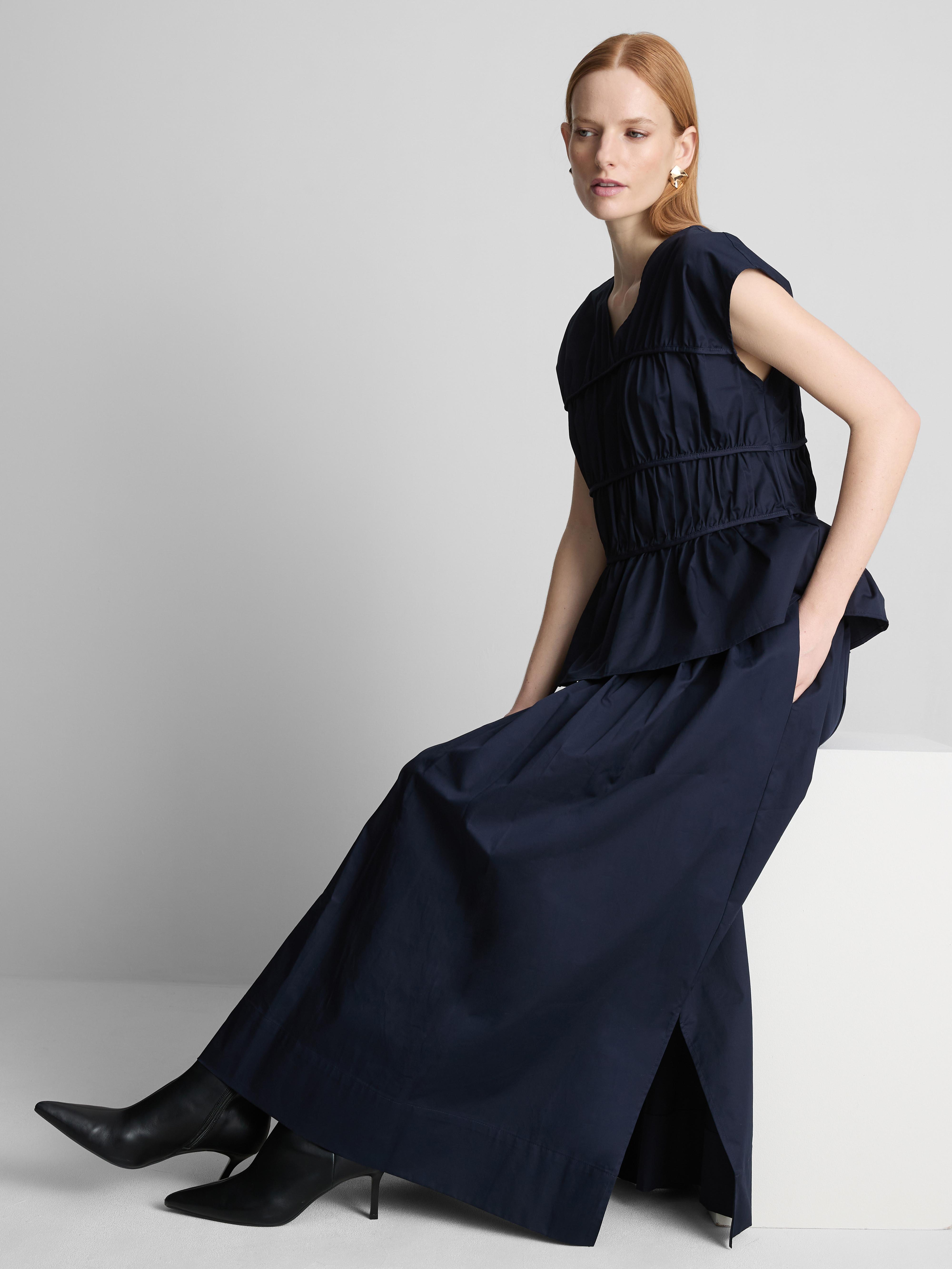 The Edit Cotton Circle Midi Skirt