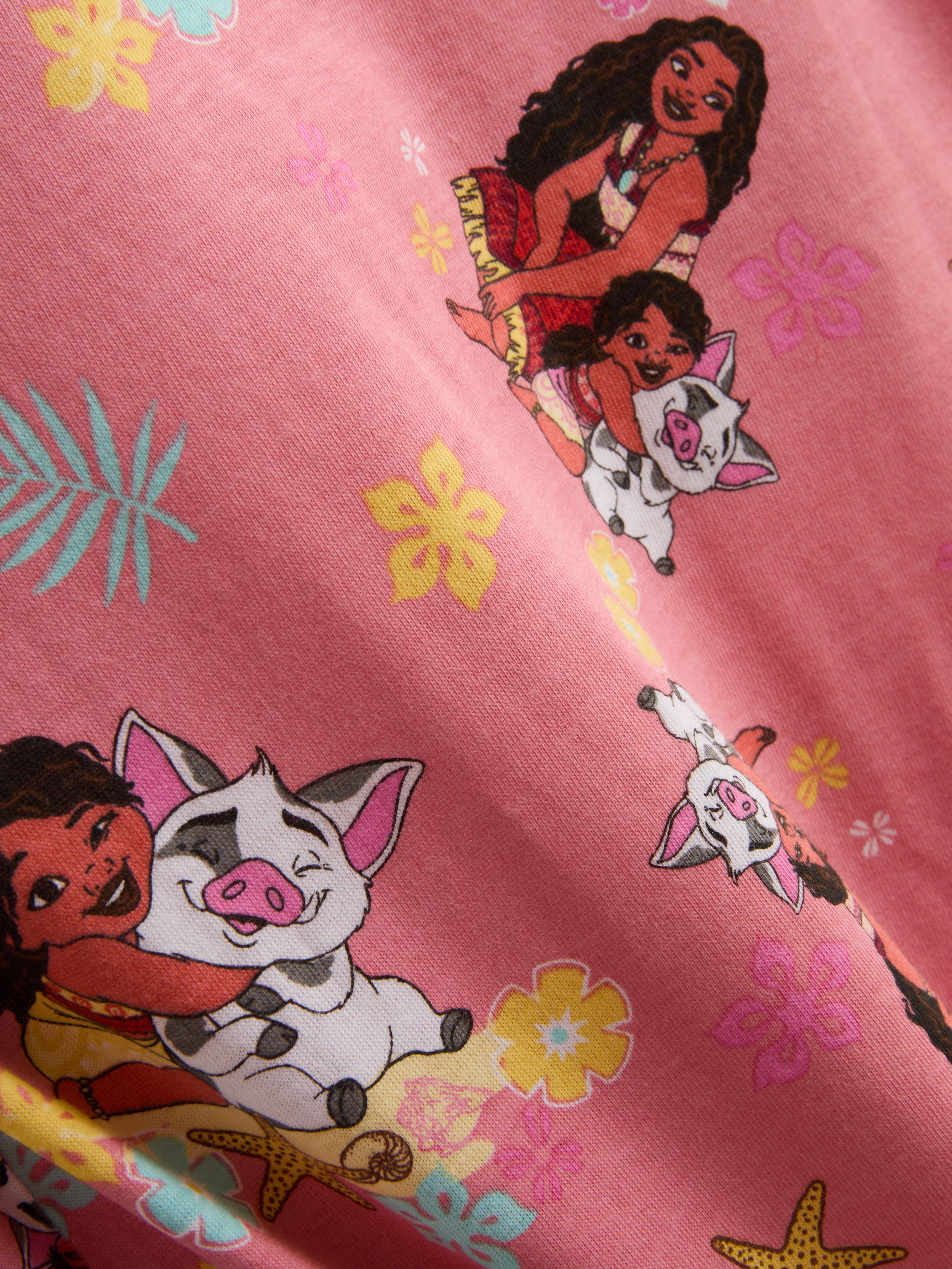 1.5-8yrs | 2pk Disney's Moana Ruffle Sleep T-Shirts