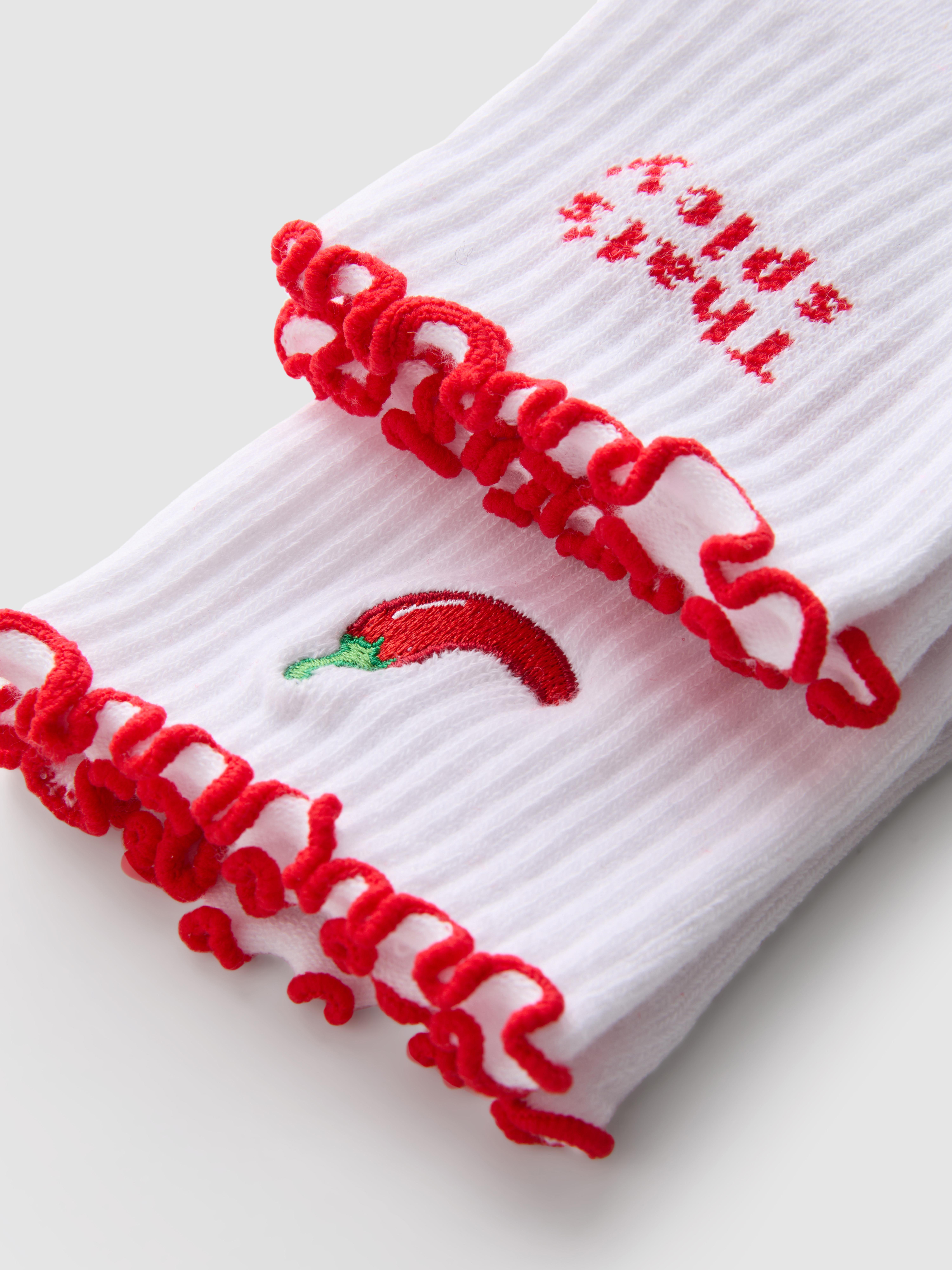 2pk Chilli Pepper Yoga Socks