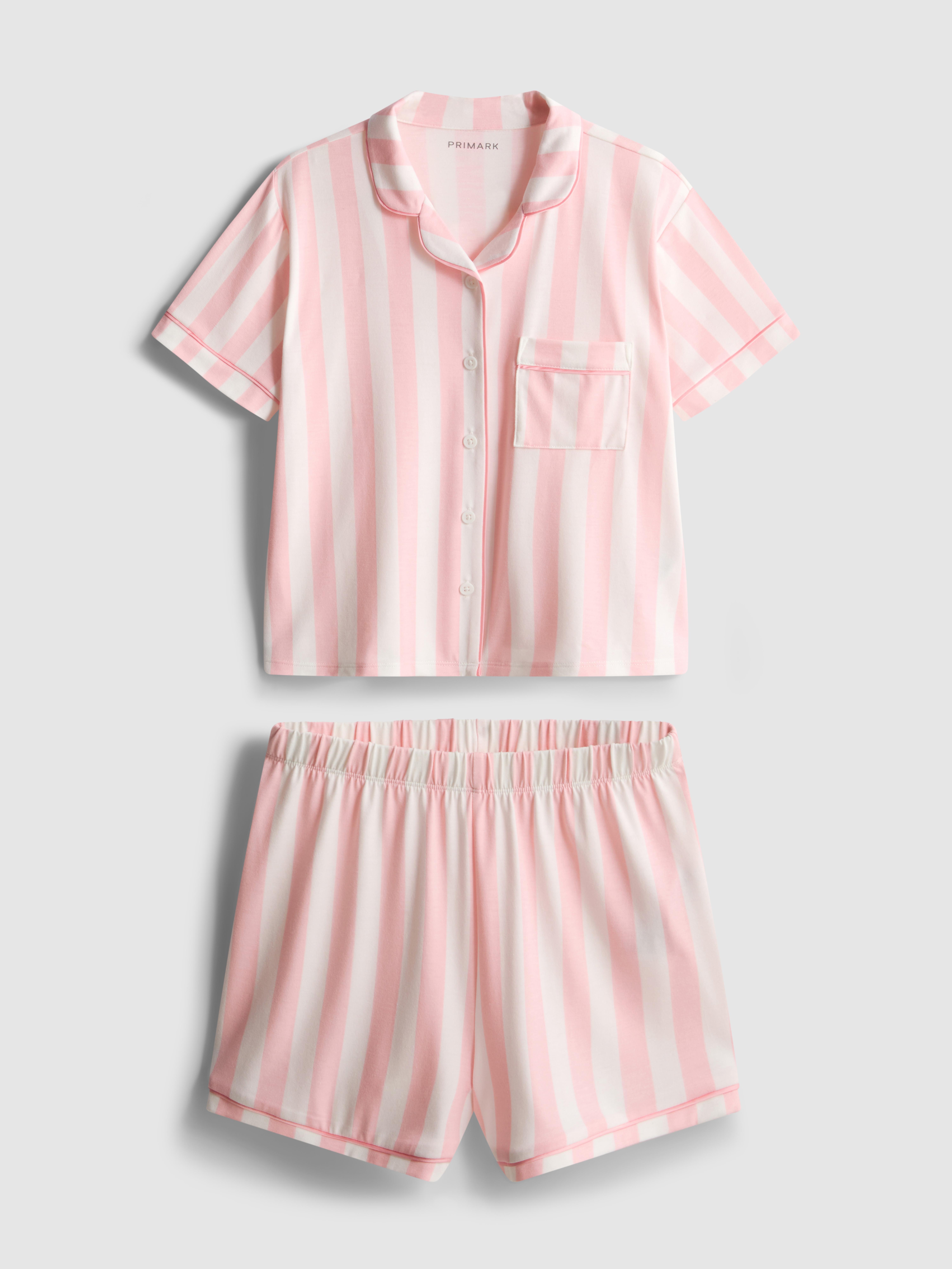 5–15 ans | Pyjama chemise et short à rayures