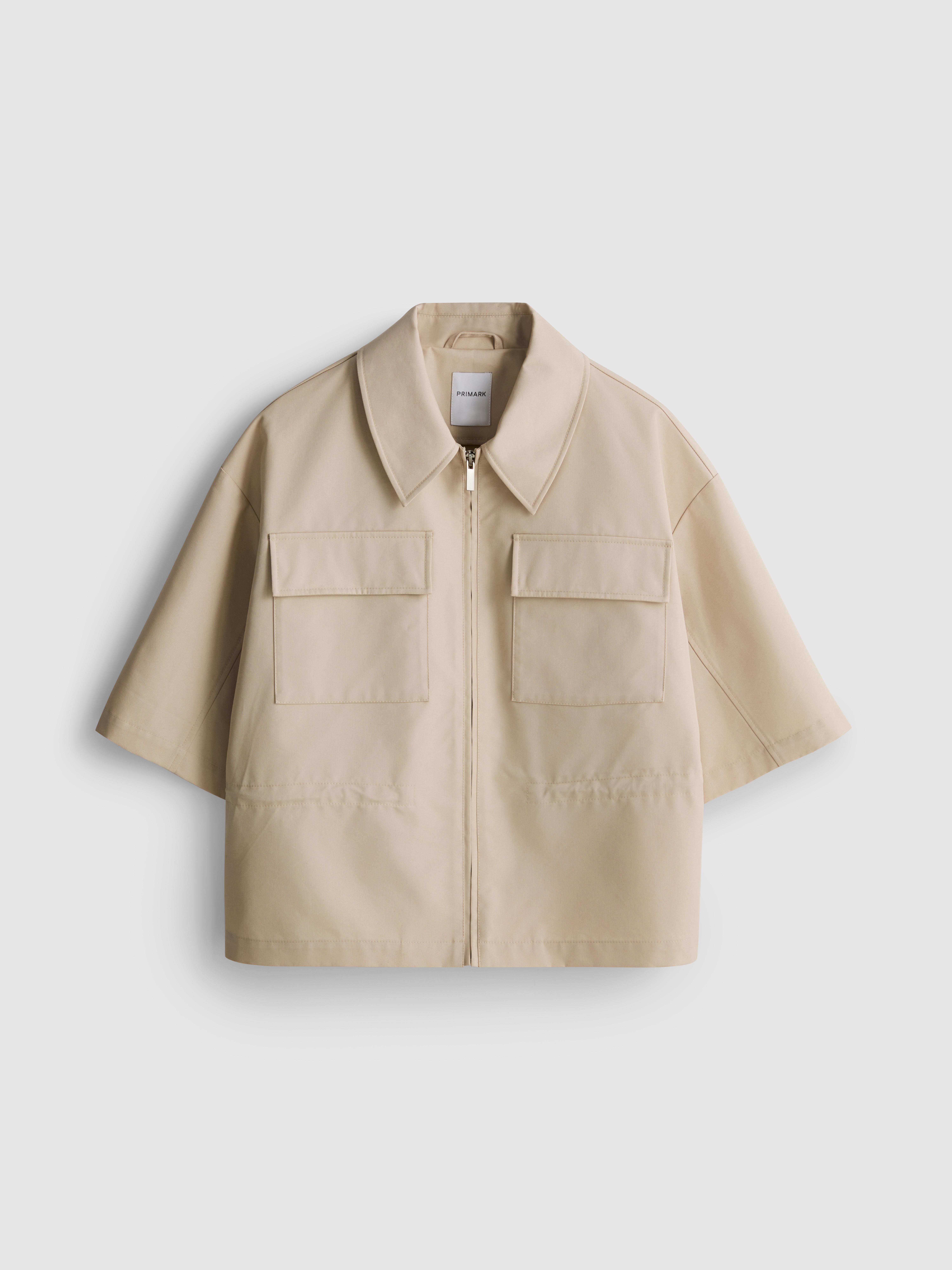 Short Sleeve Cinched Shacket