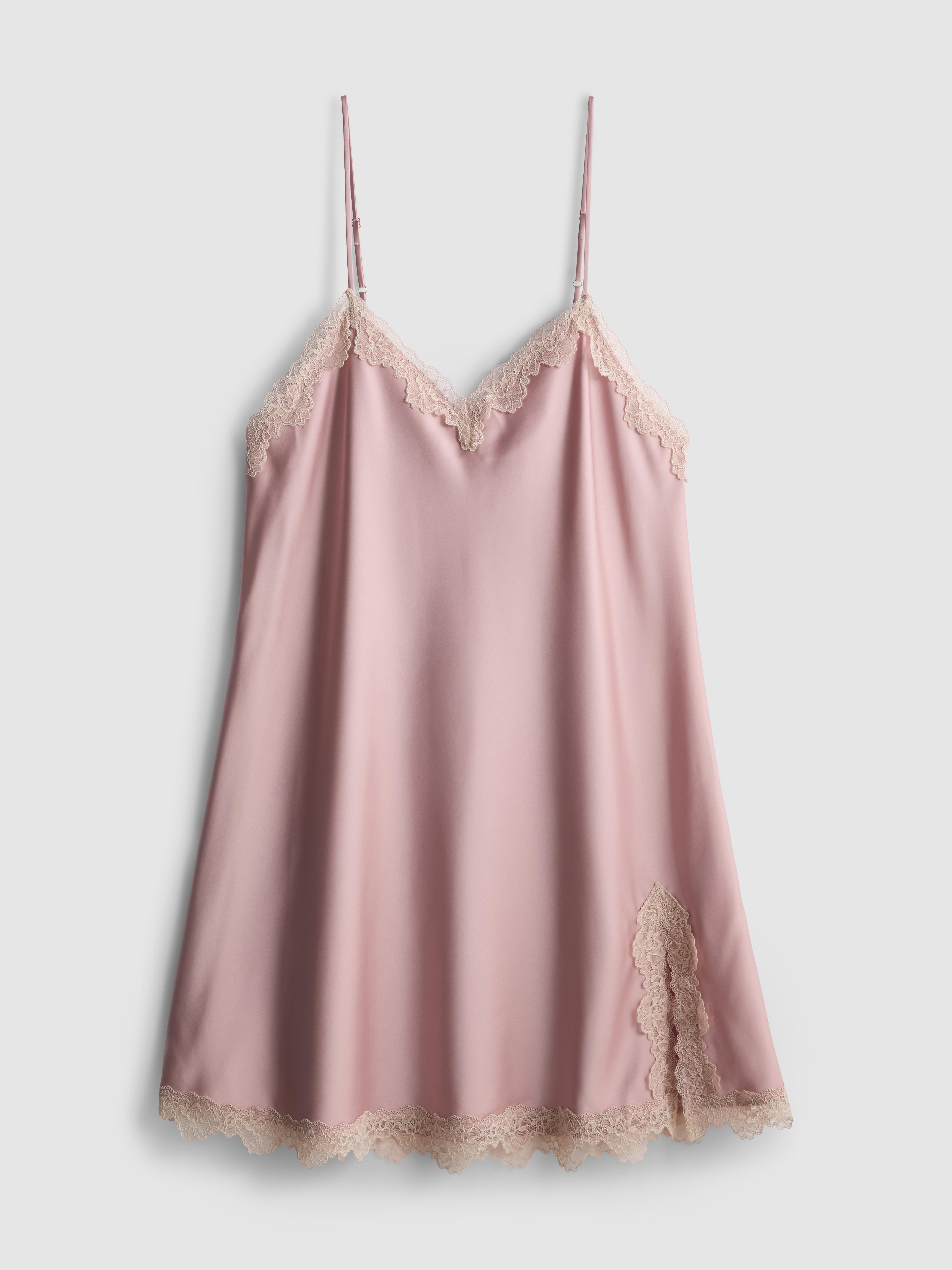 Satin Lace Mini Chemise
