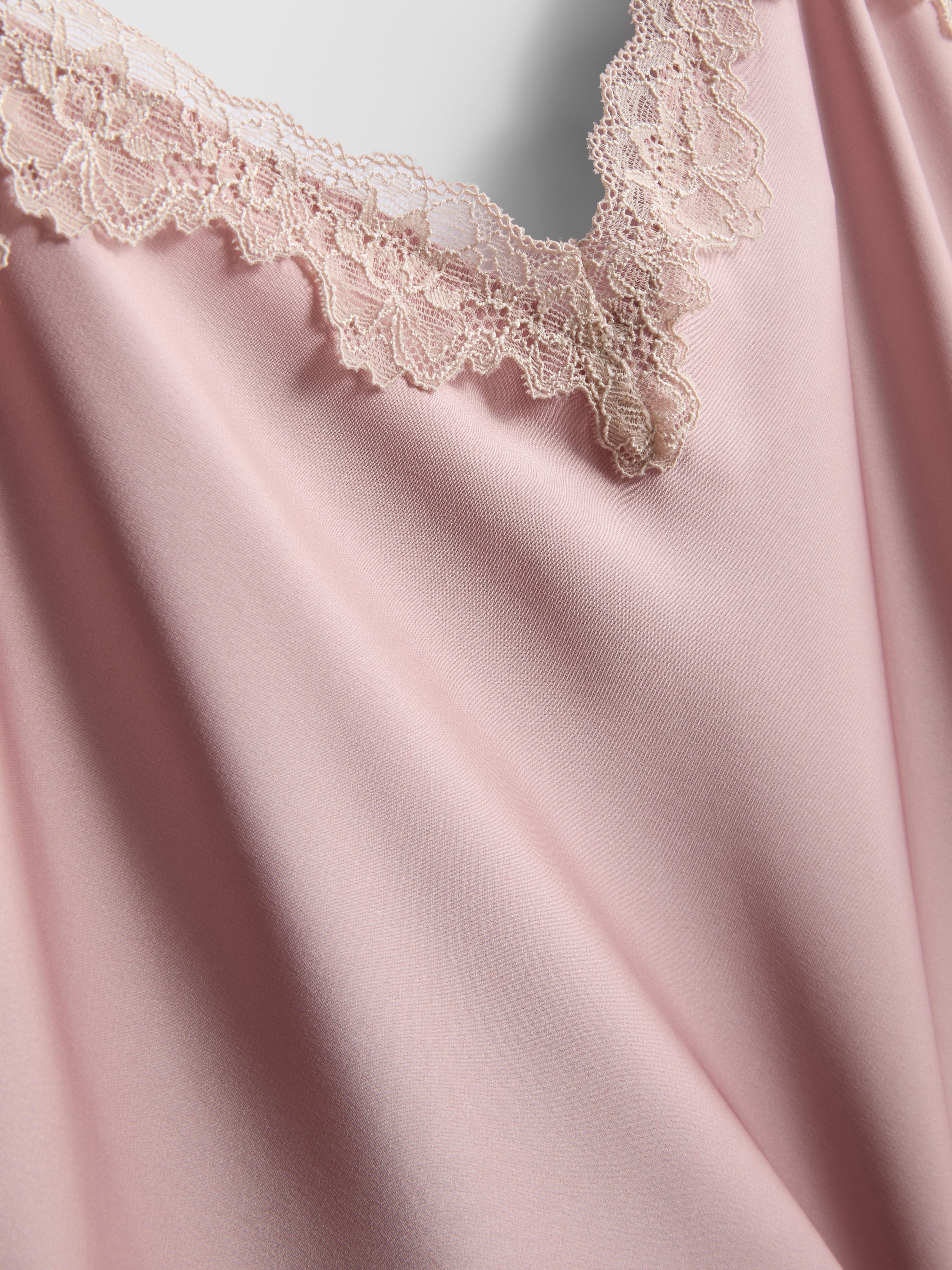 Satin Lace Mini Chemise