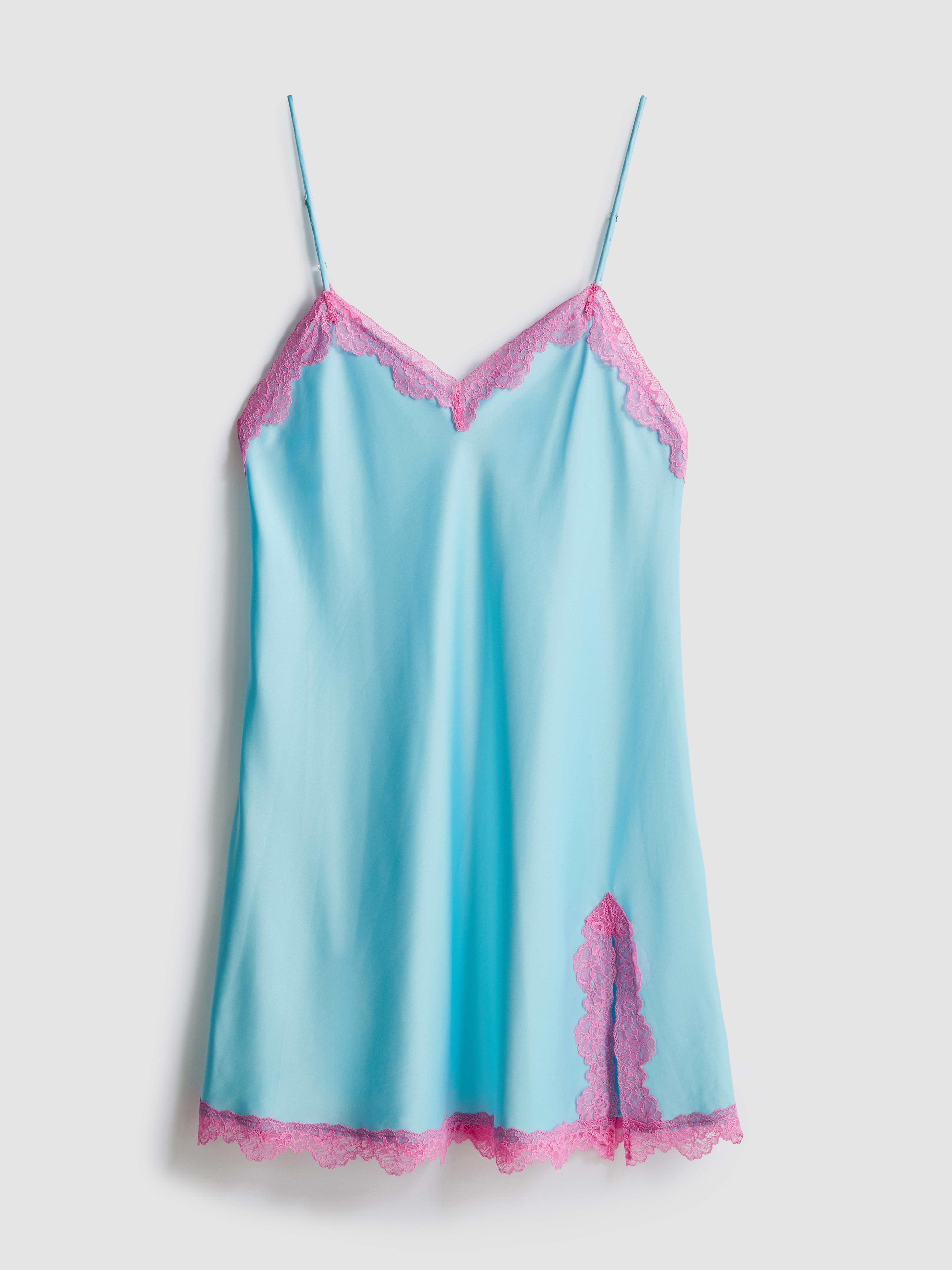 Camisa noite mini cetim renda