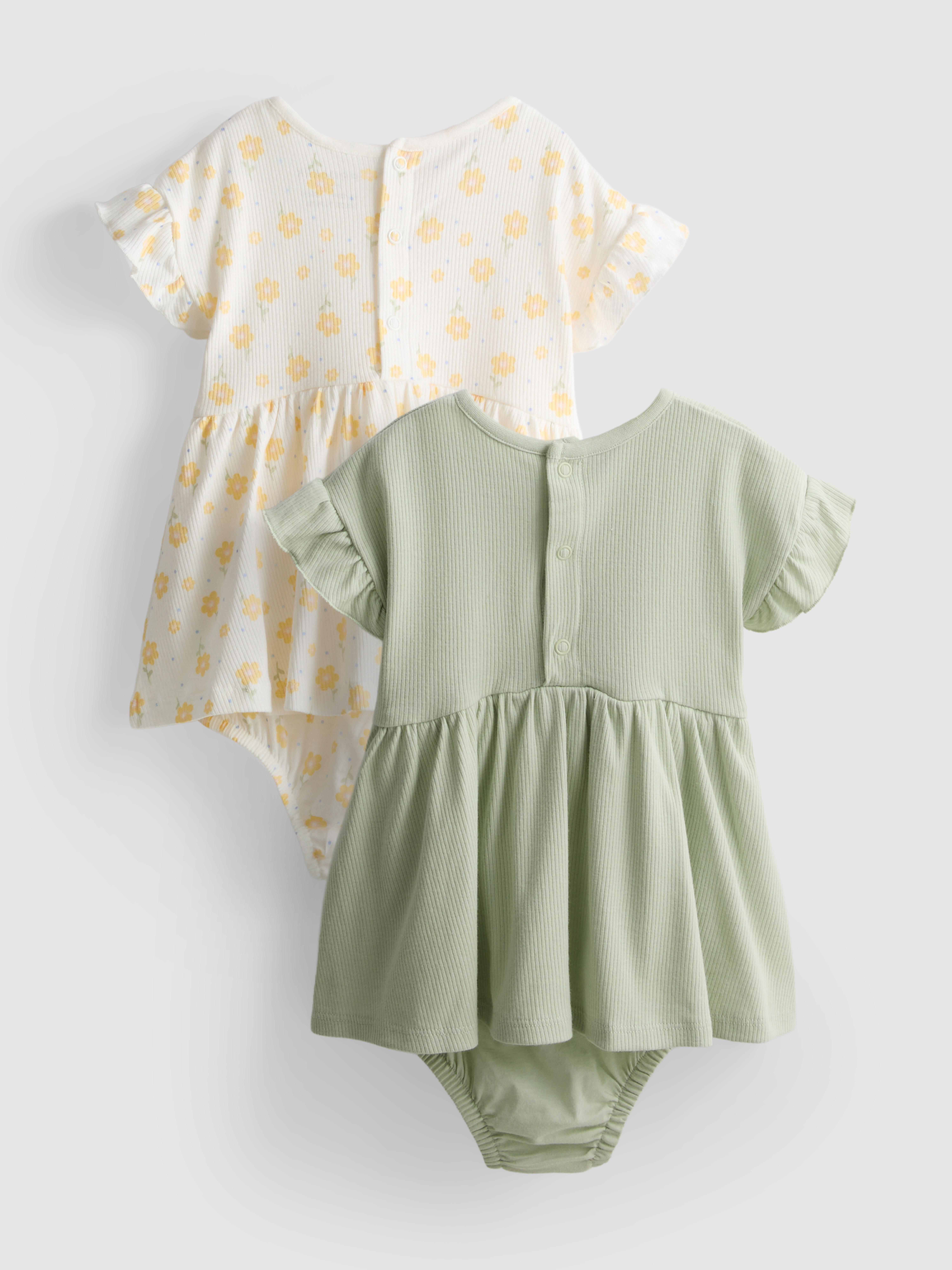 0-18 meses | Pack de 2 vestidos con vuelo para bebé
