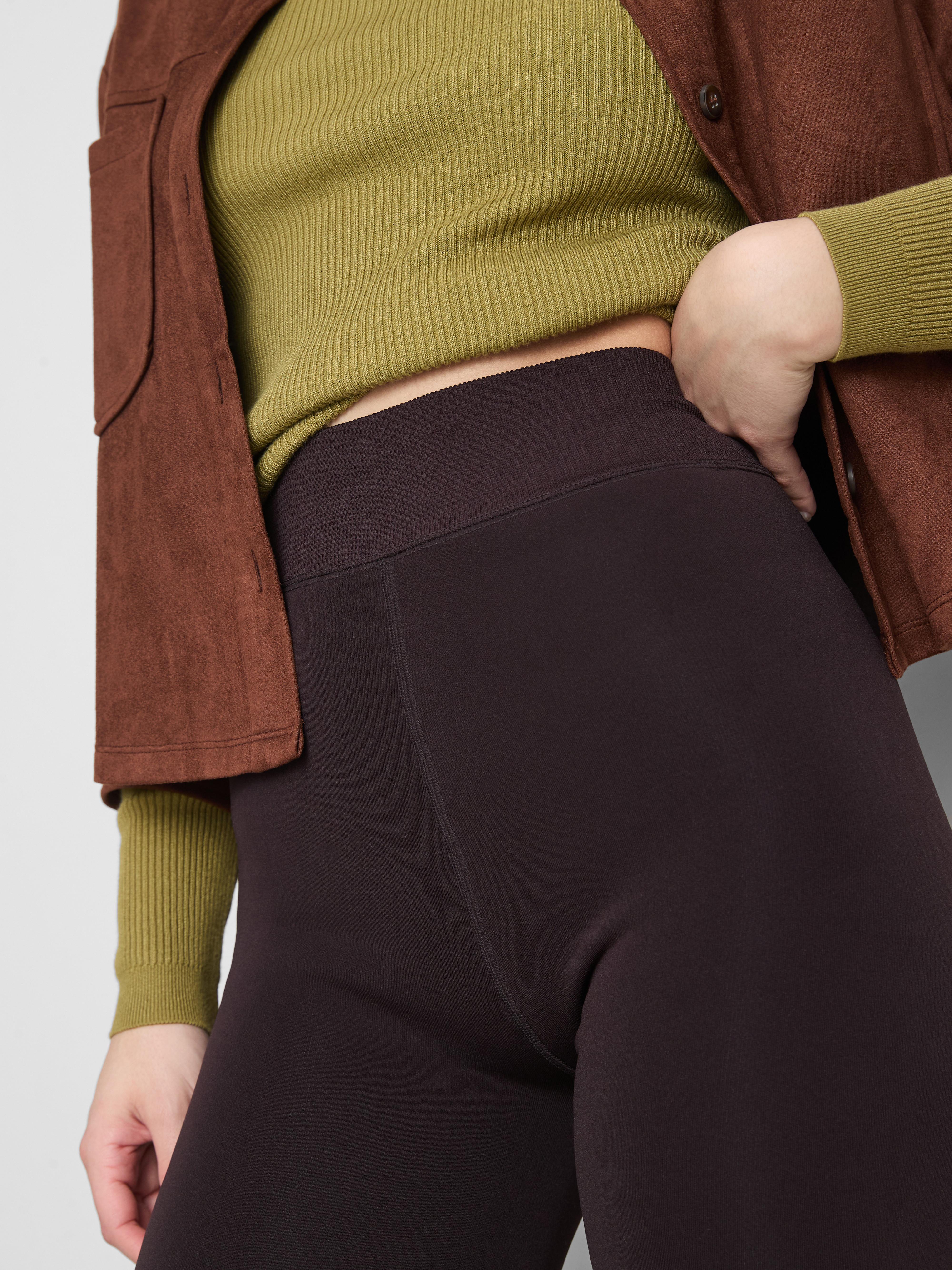 Women's Chocolate Velvet Plush Flare Leggings