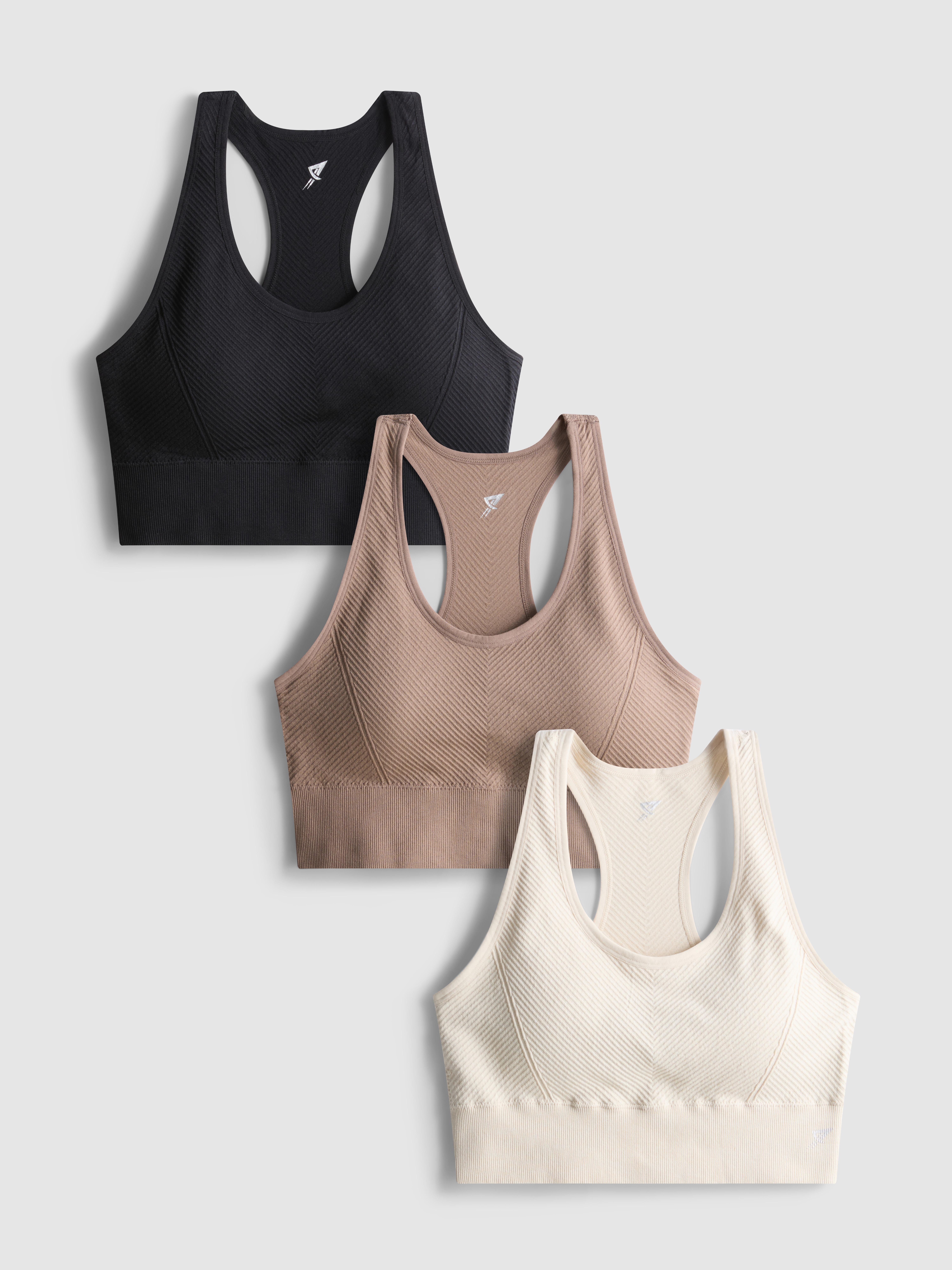 3pk Seamless Sports Bras