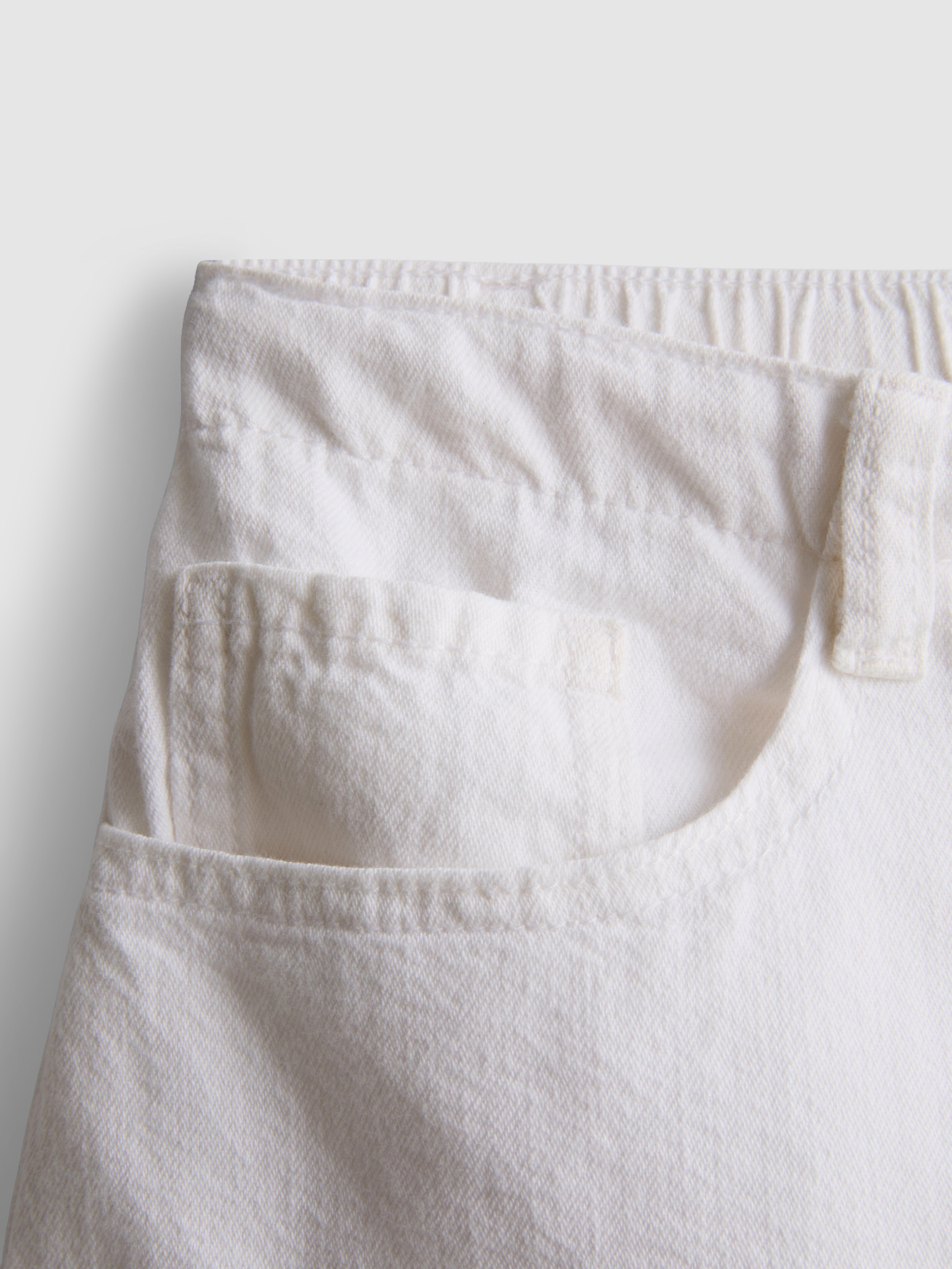 Pantaloni scurți casual din bumbac cu șnur cu mărgele