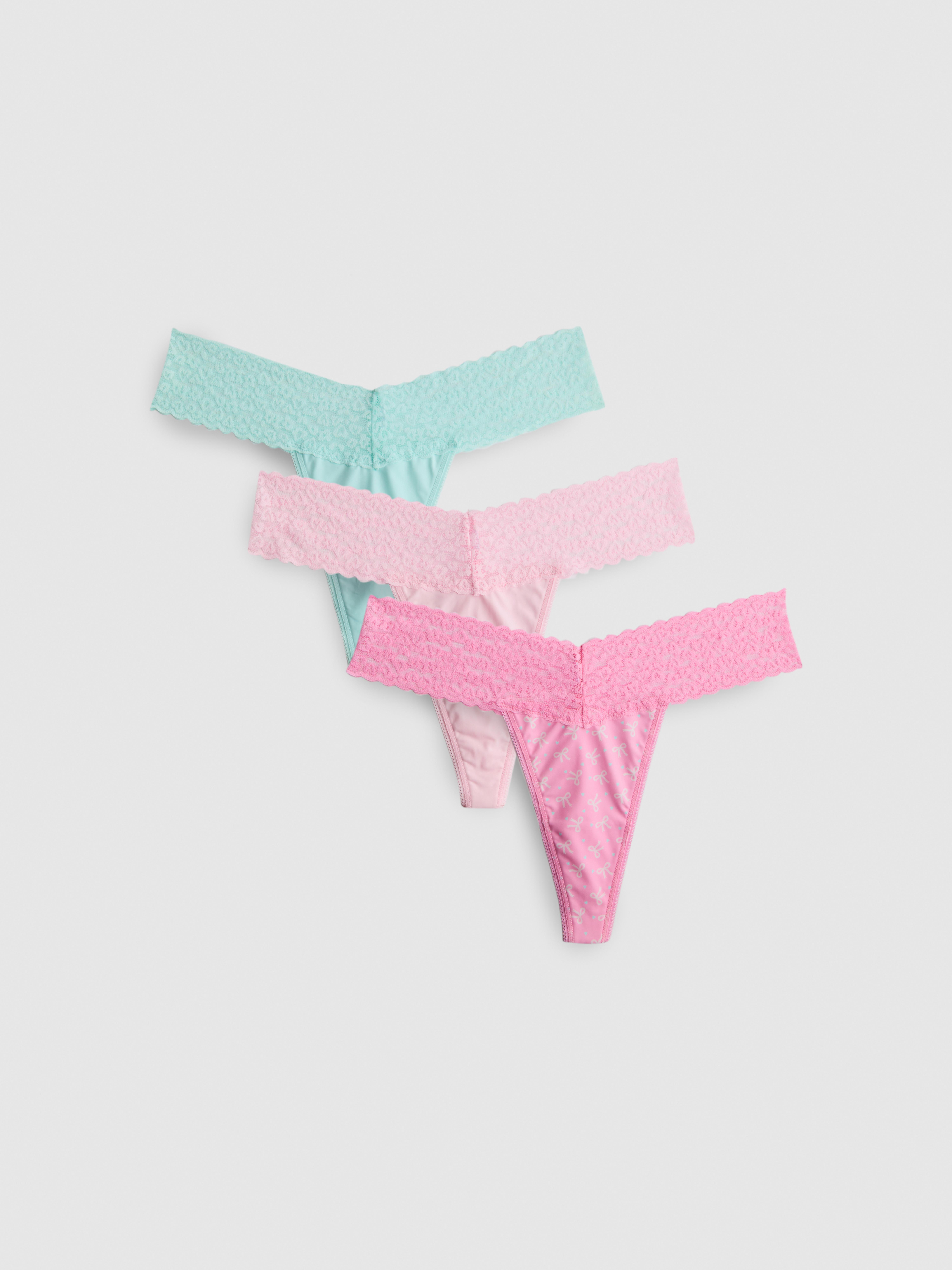 Lot de 3 strings bandeau en microfibre