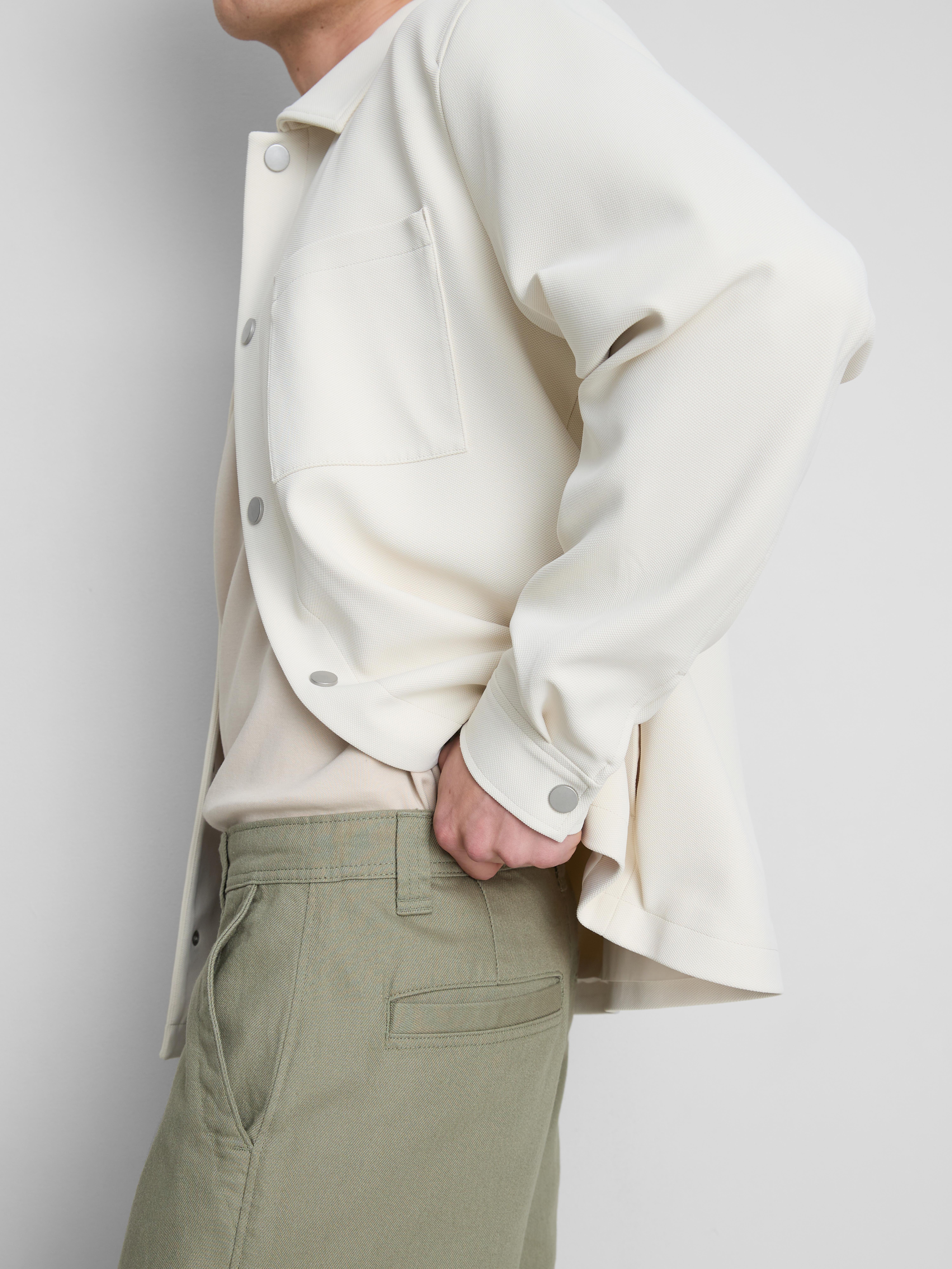 Baggy chino met halfhoge taille