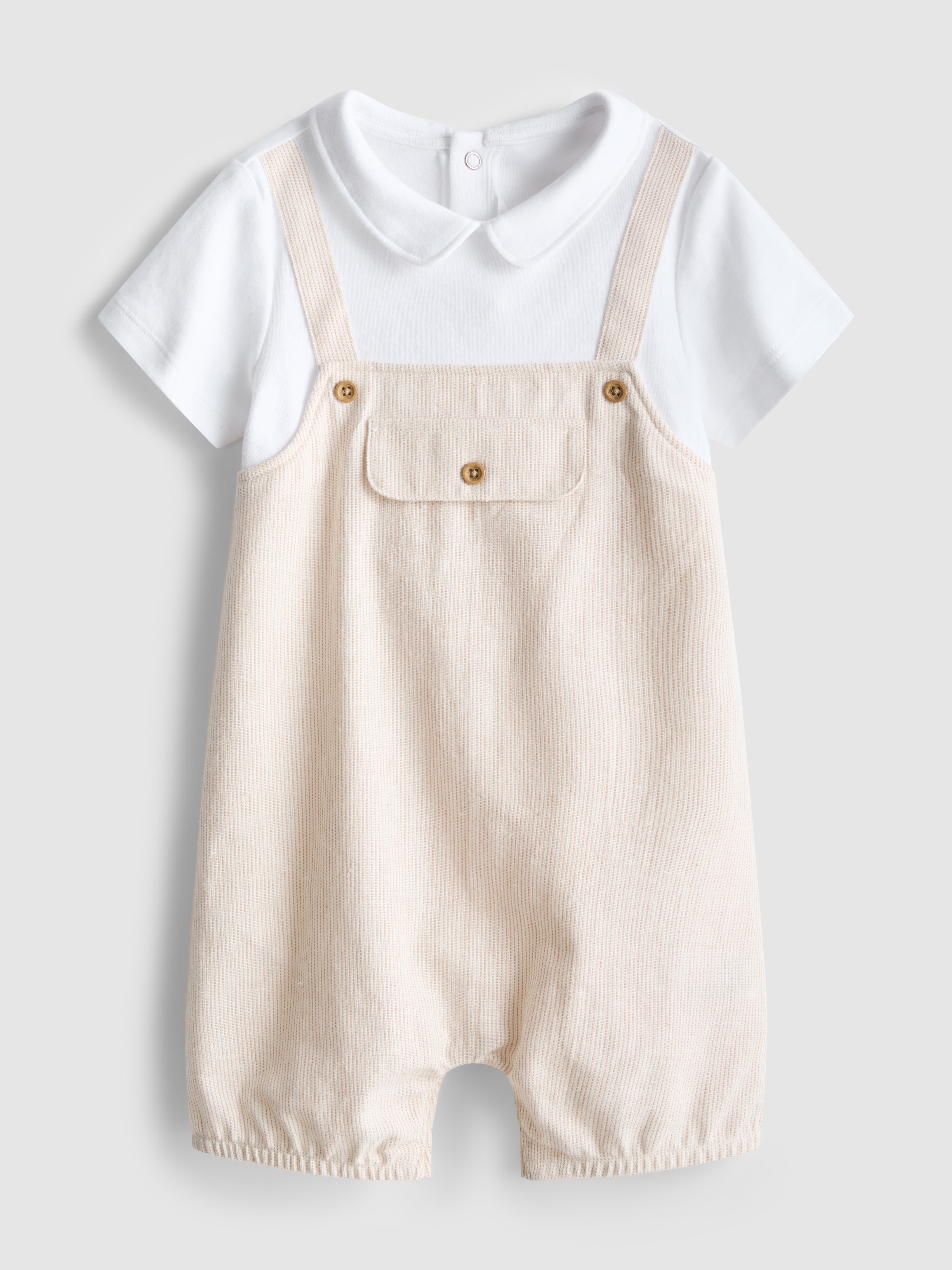 0–12 mes. | Pajac s hlačami z naramnicami