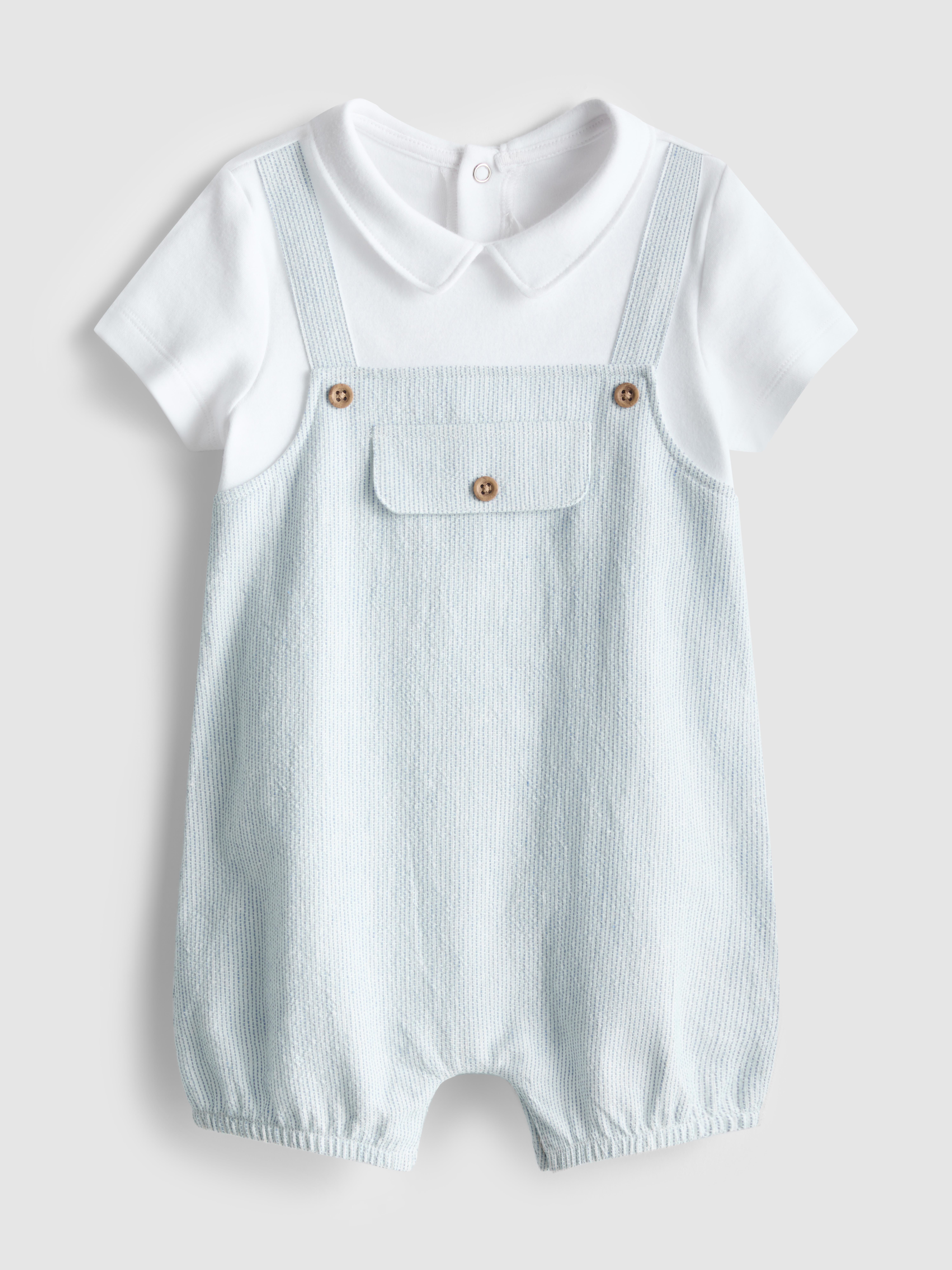 0–12 mois | Ensemble barboteuse style salopette