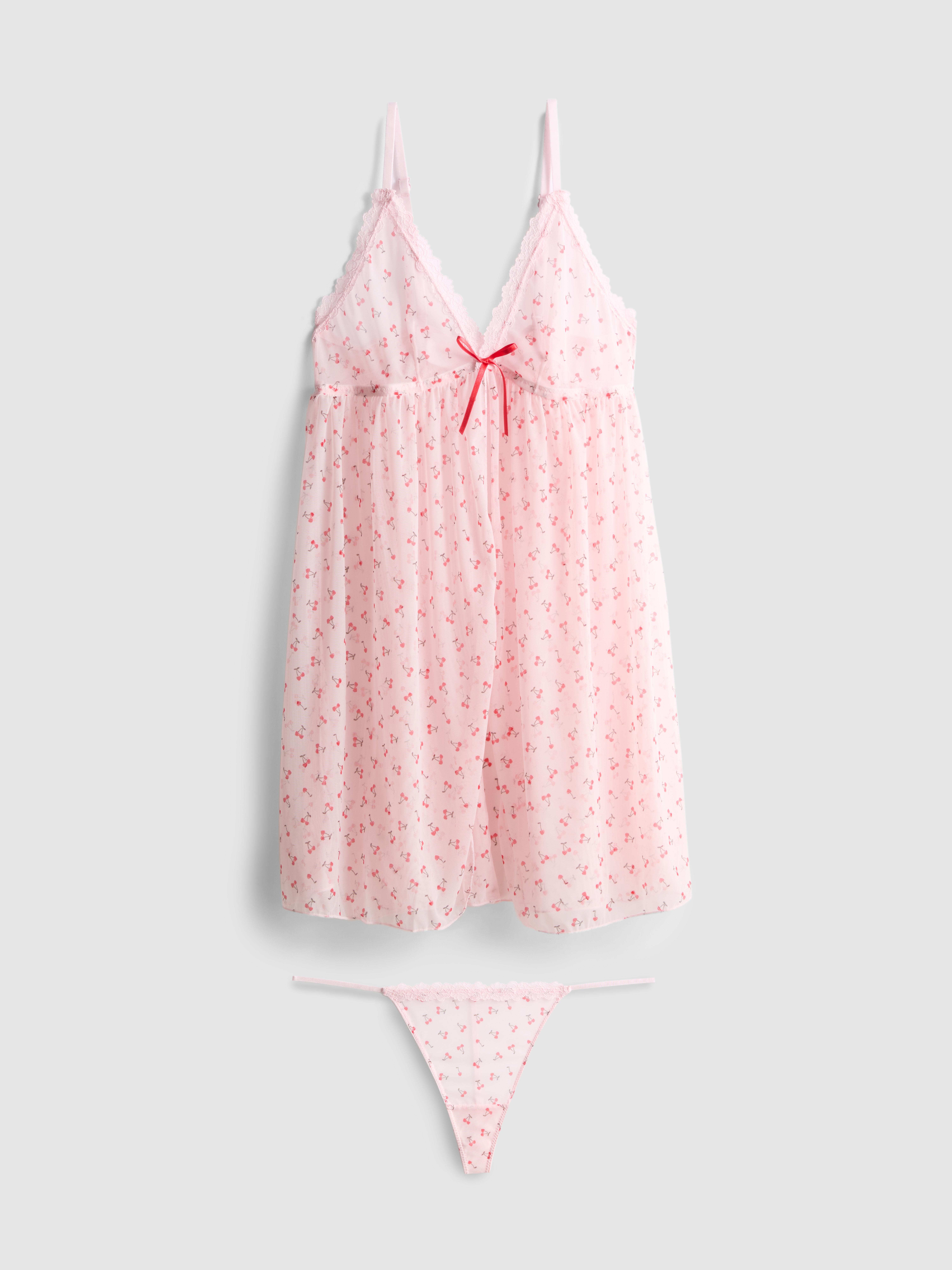 Souprava spodního prádla ze síťoviny s potiskem