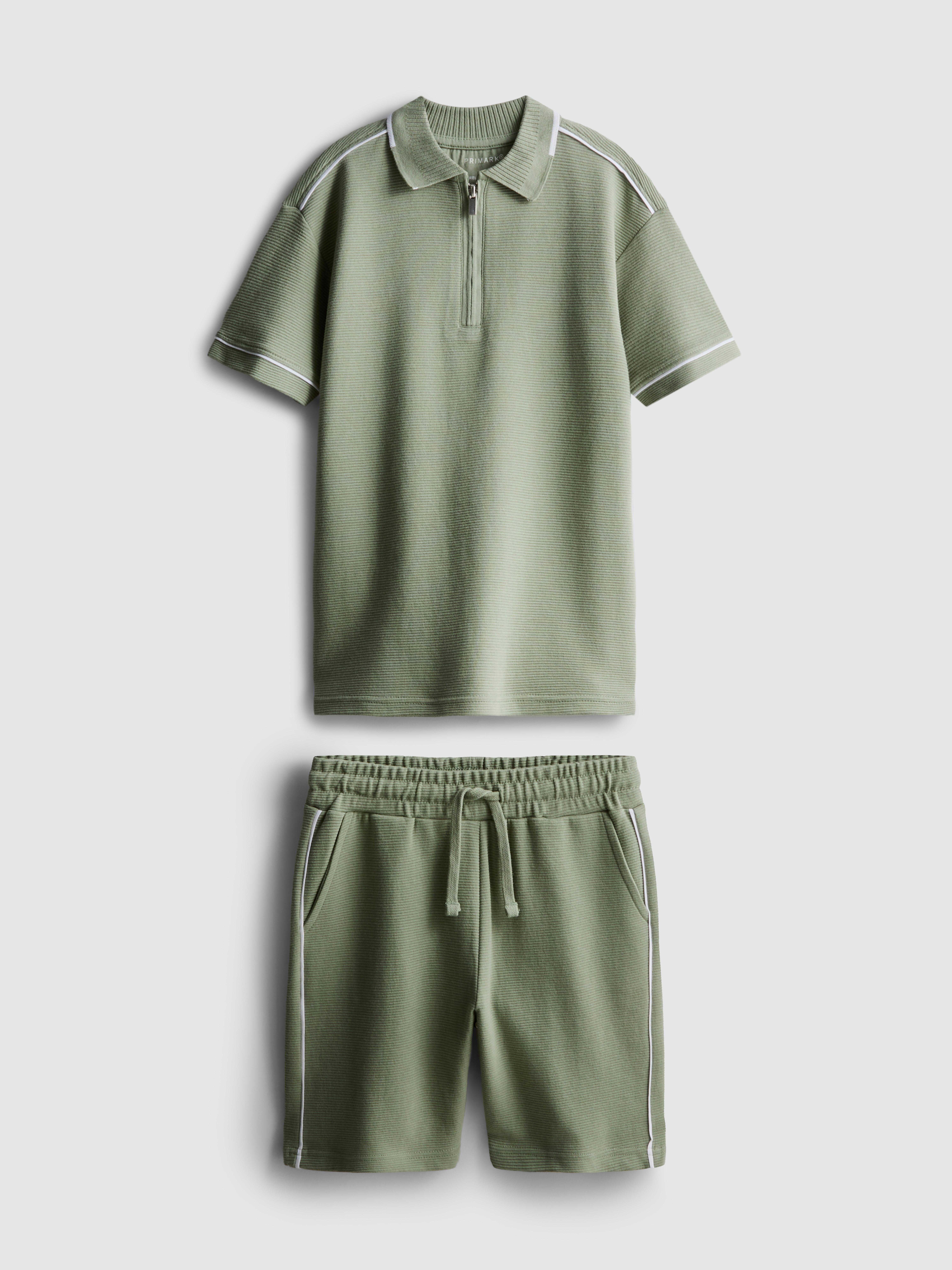 7–15 ans | Ensemble polo et short texturé