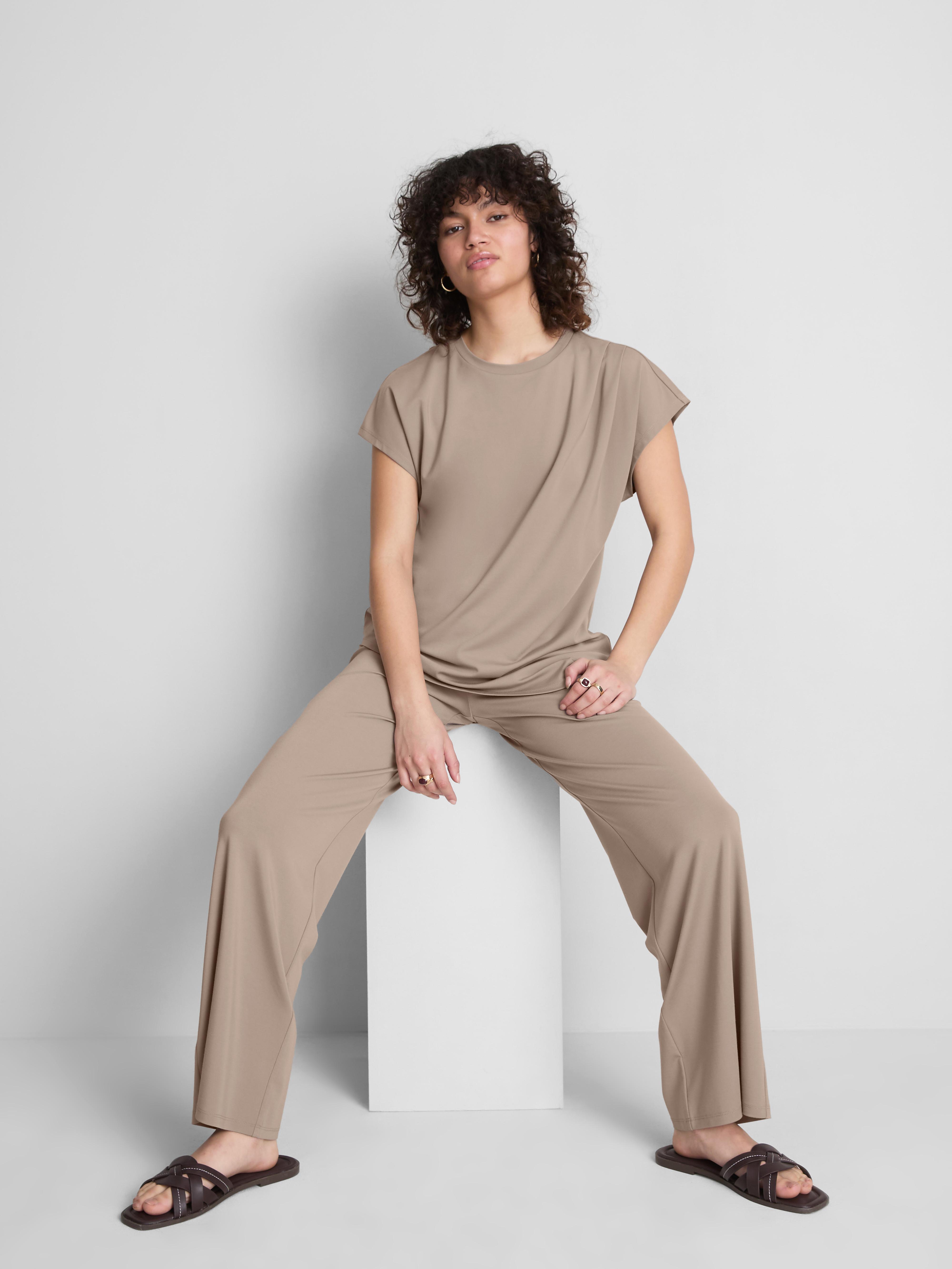 MAJOR FIND | Drapierte Hose mit weitem Bein