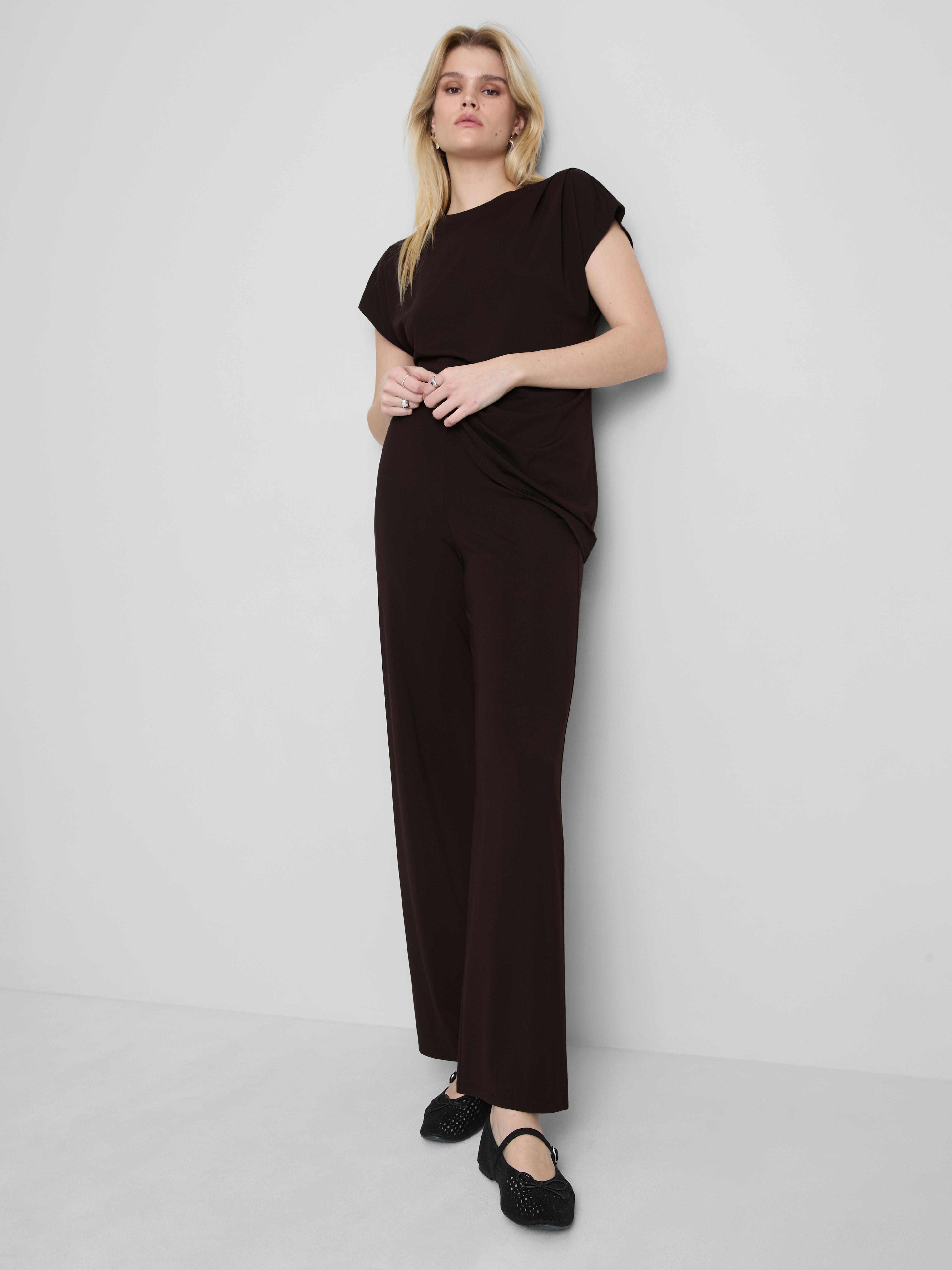 MAJOR FIND | Széles szárú, lágy esésű nadrág