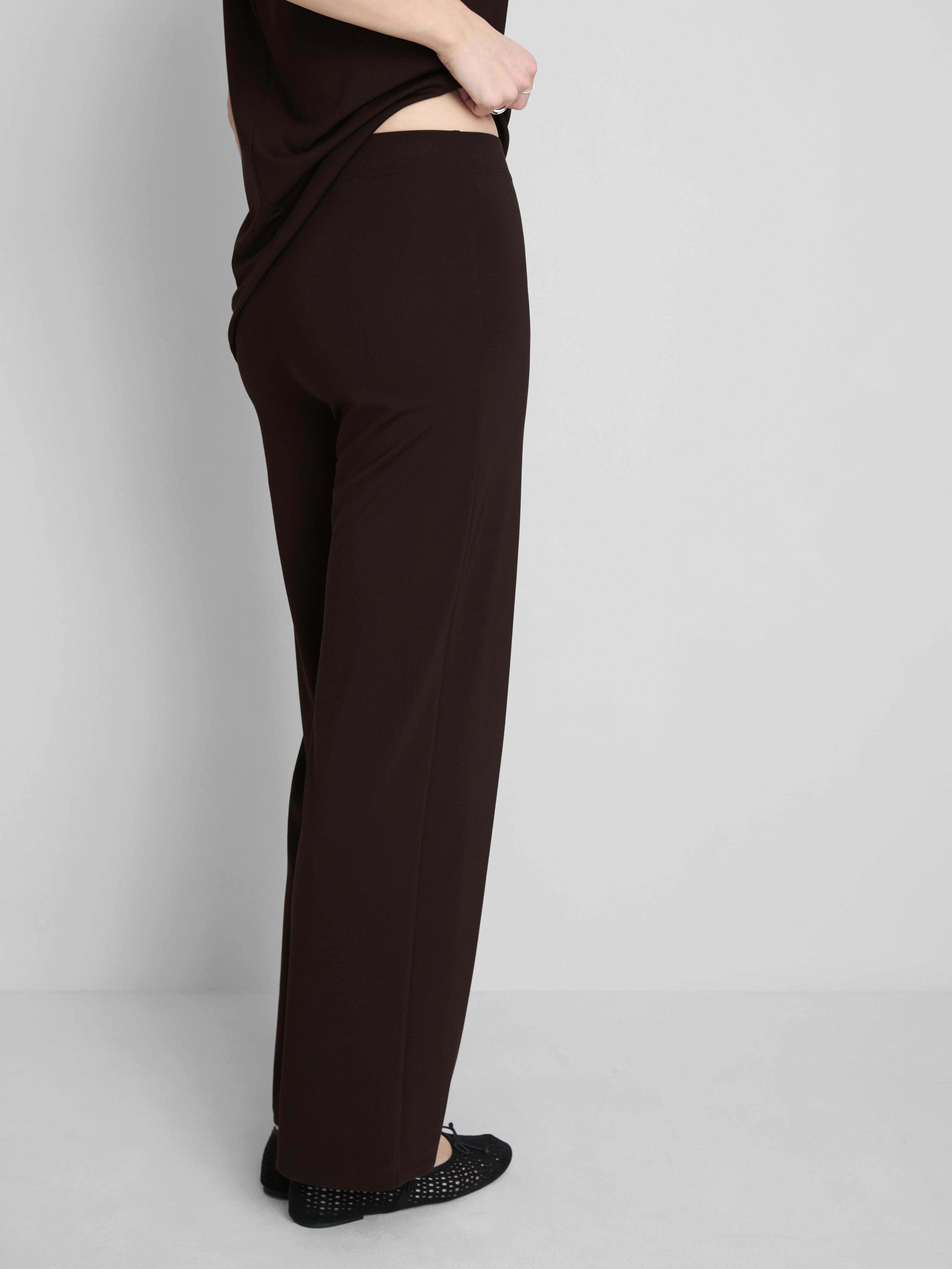 MAJOR FIND | Gedrapeerde broek met wijde pijpen