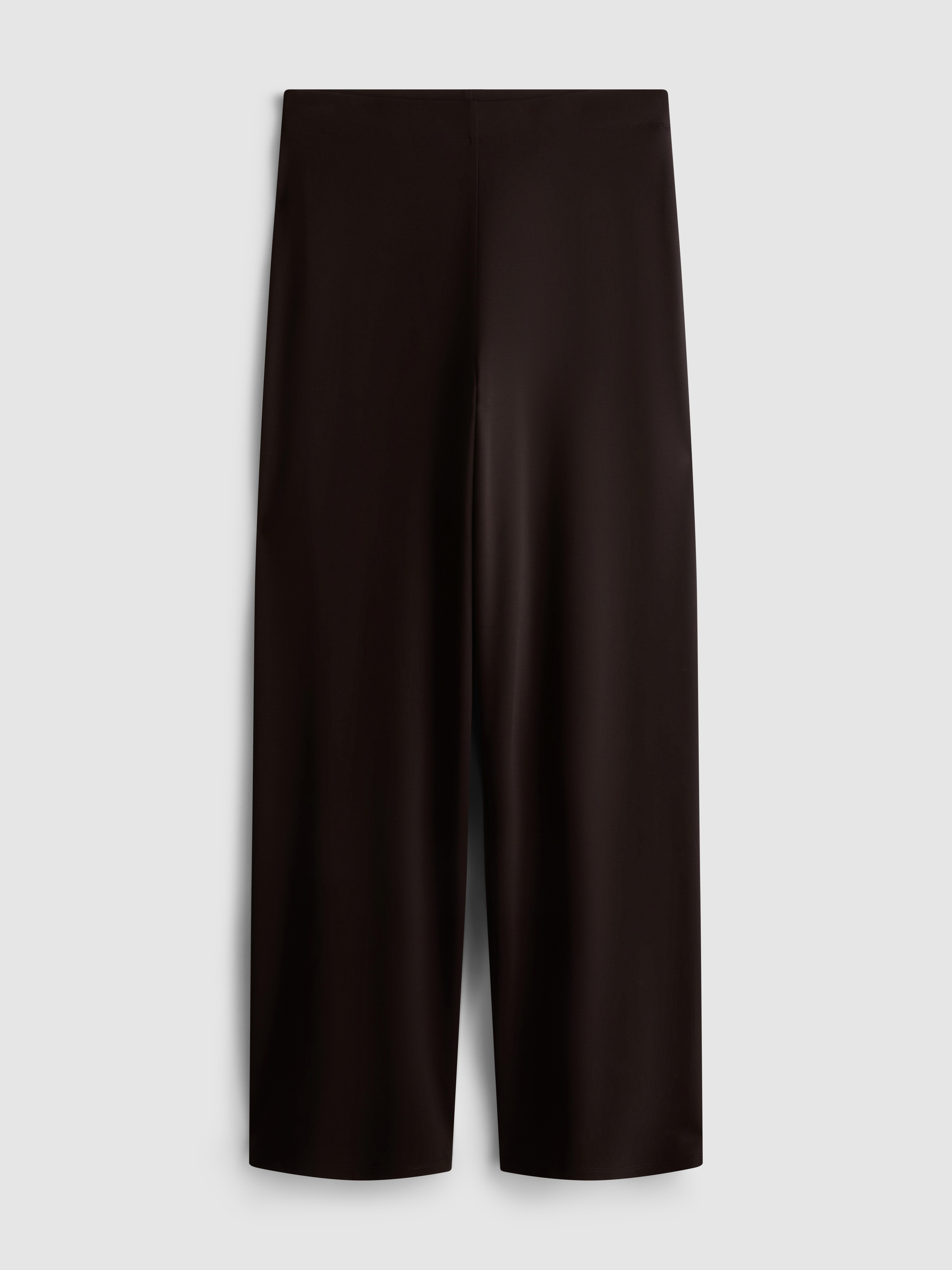 MAJOR FIND | Gedrapeerde broek met wijde pijpen