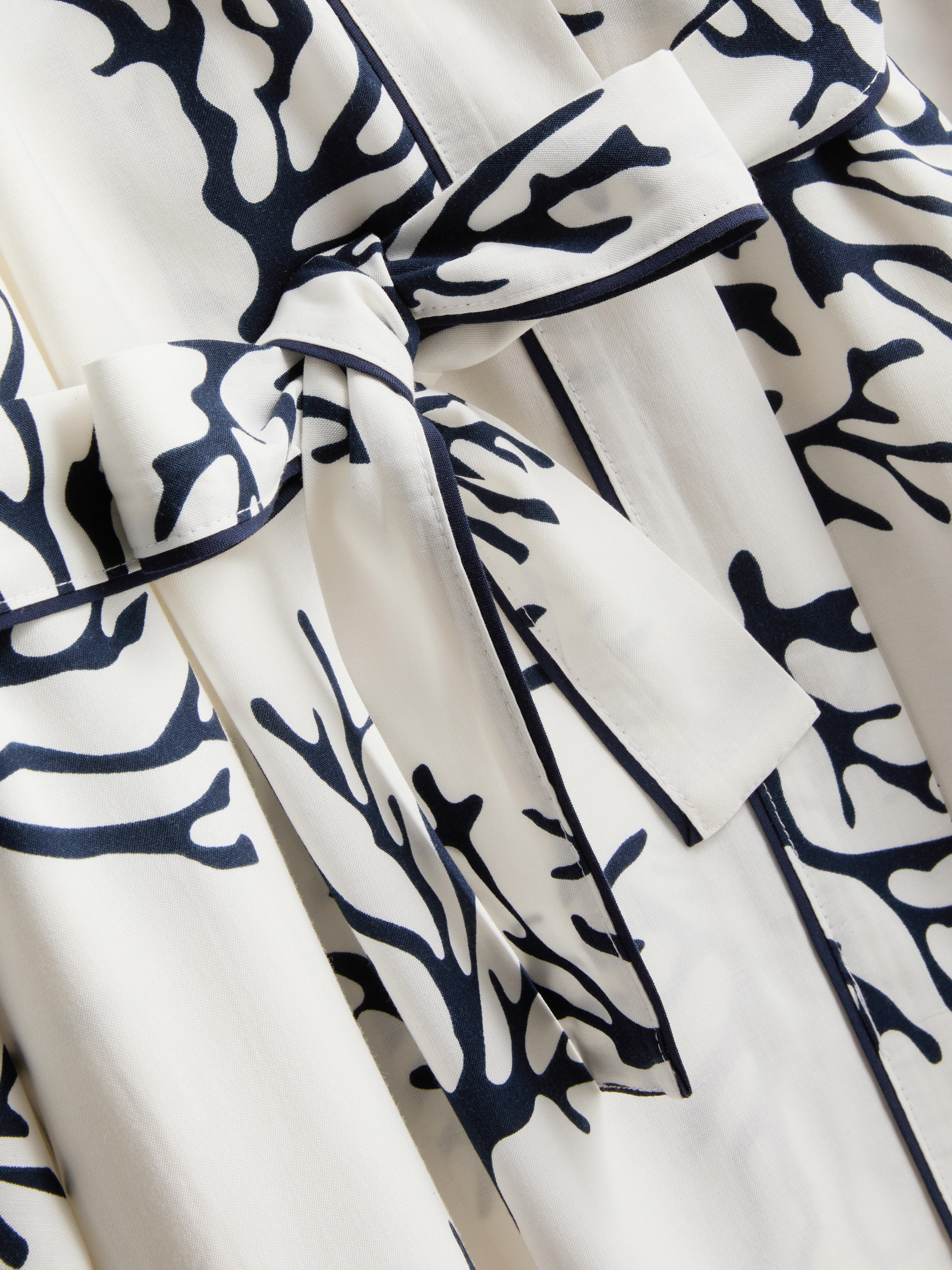 Printed Midi Robe