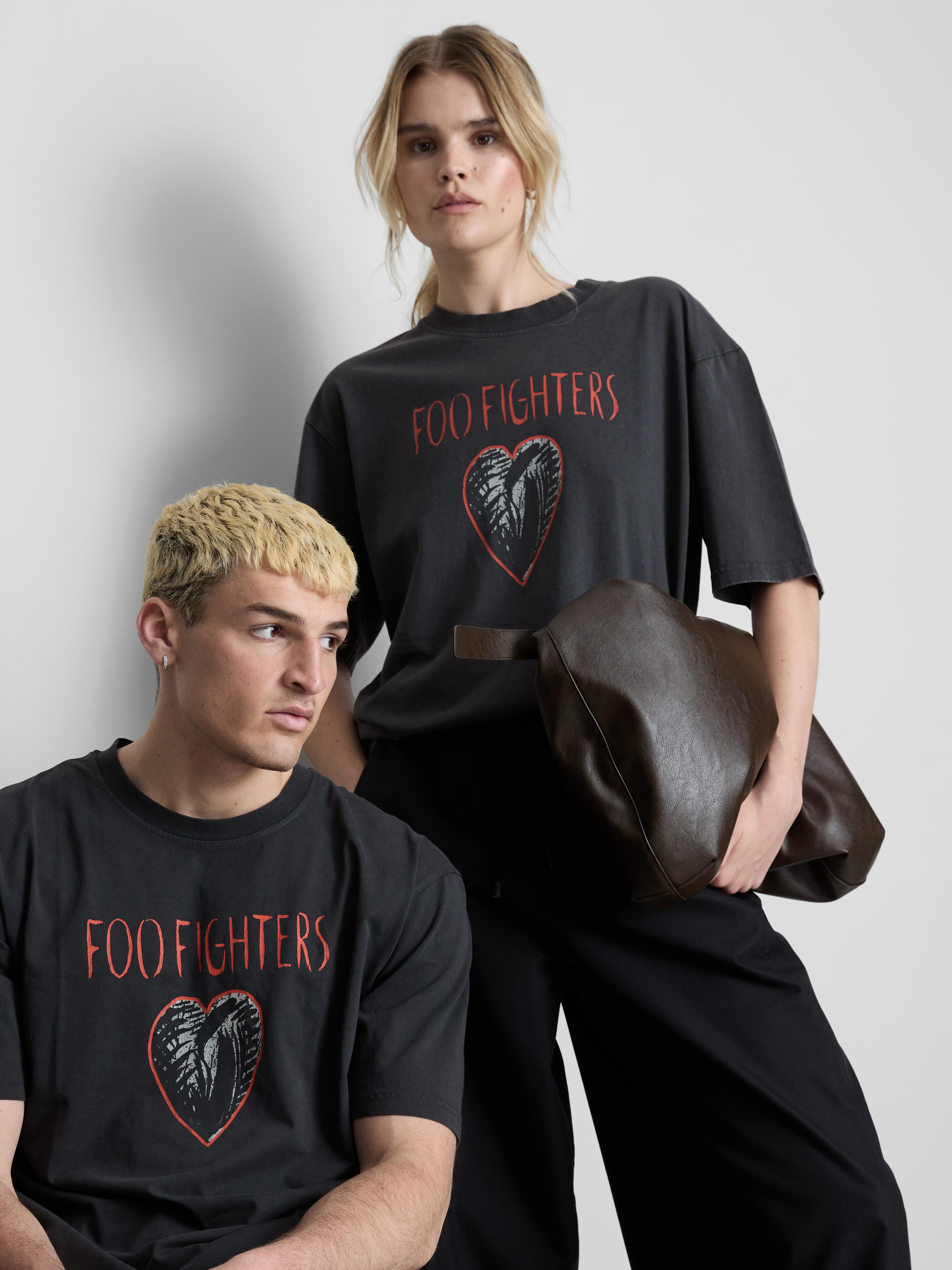 T-shirt met print Foo Fighters